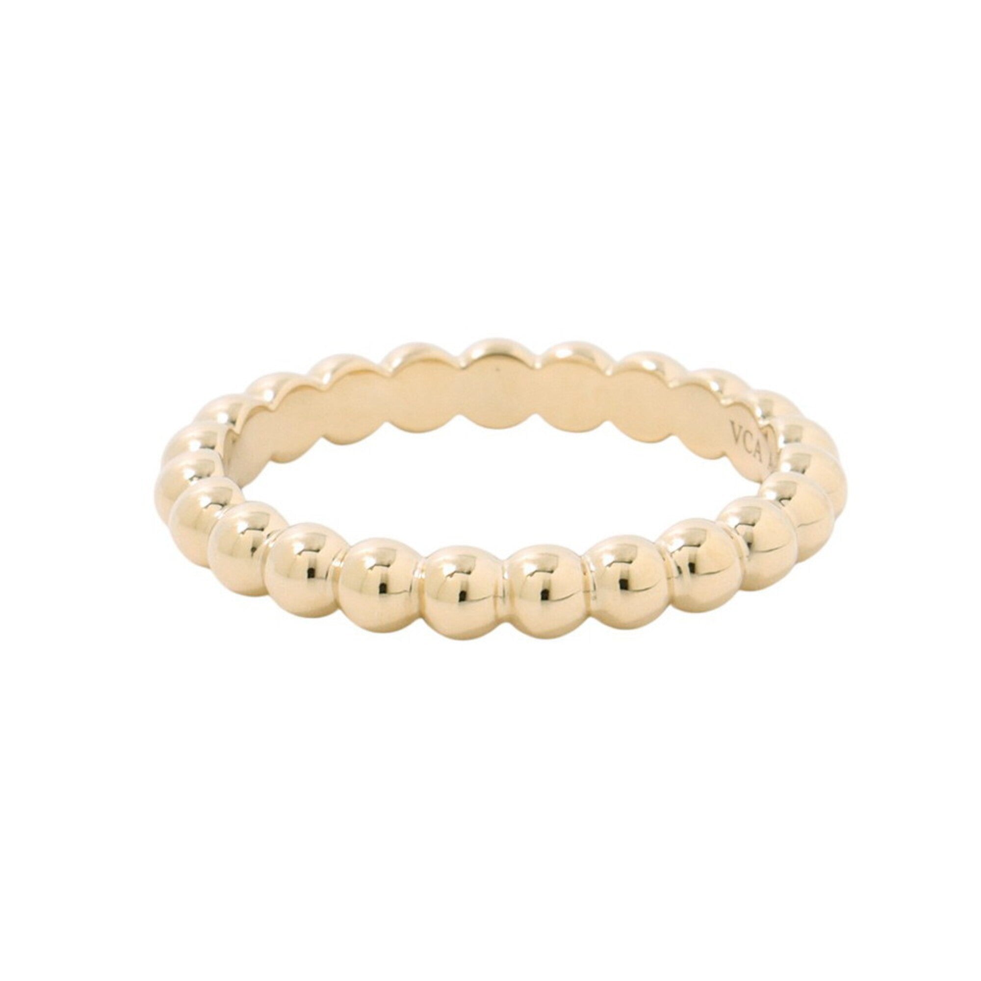 Van Cleef & Arpels Perlee Yellow Gold (18K) Band Ring (Pre-Owned)