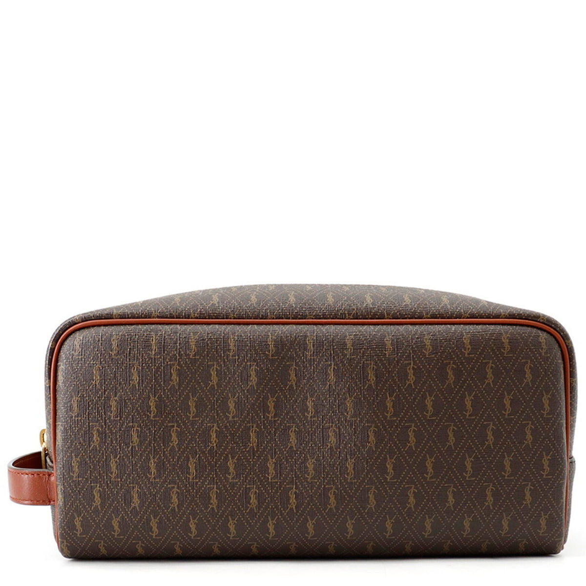 Yves Saint Laurent Brown Pvc Leather Clutch Bag (Pre-Owned)
