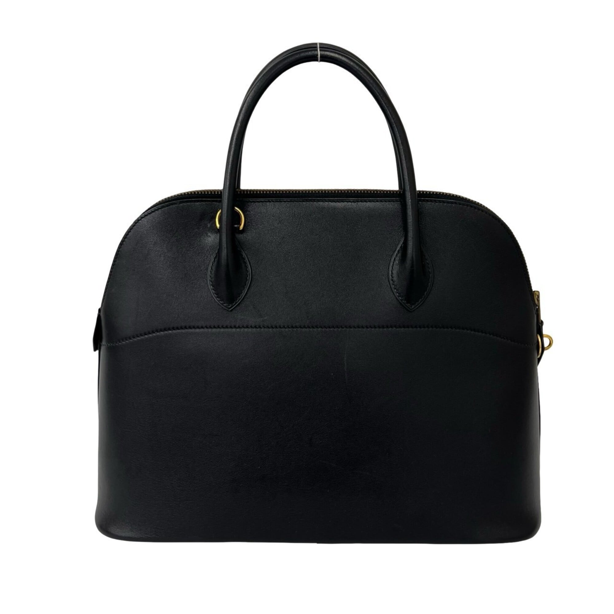 Hermes Black Chamonix Leather Handbag Shoulder Bag (Pre-Owned)