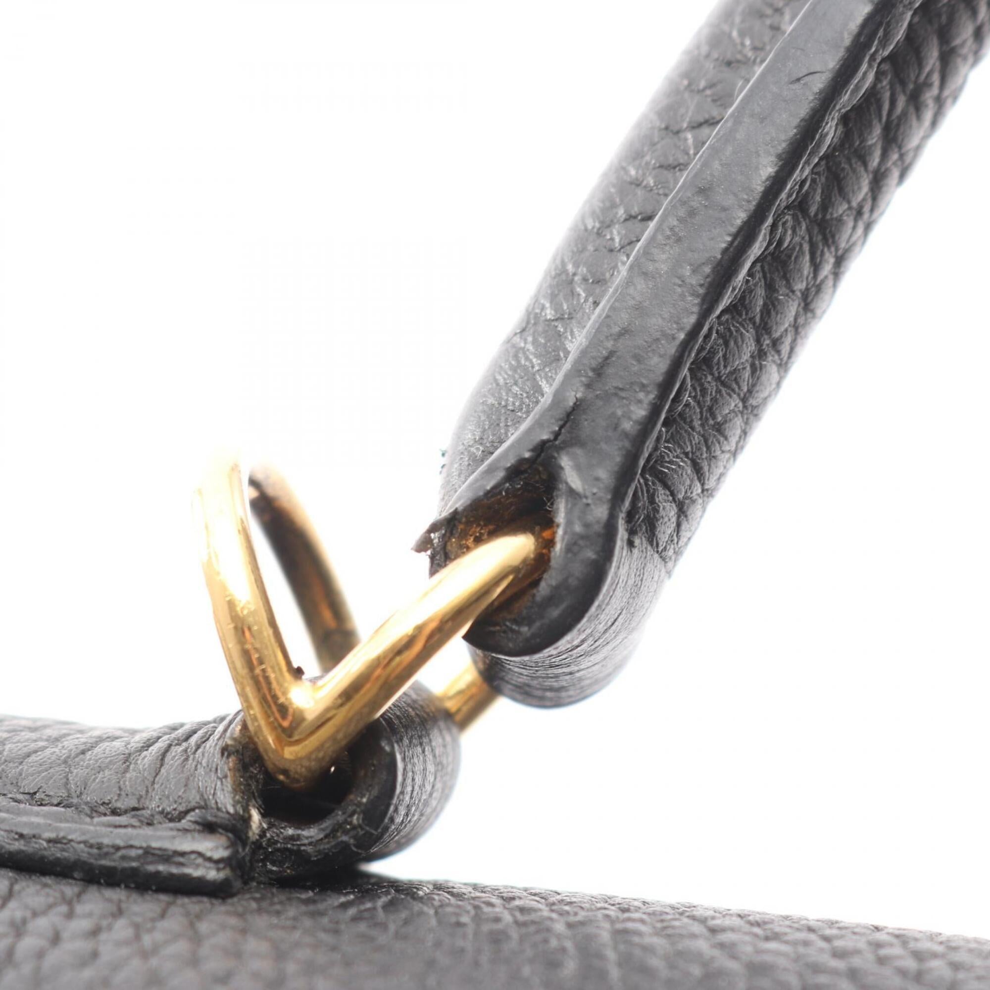 Hermes Black Togo Leather Handbag (Pre-Owned)