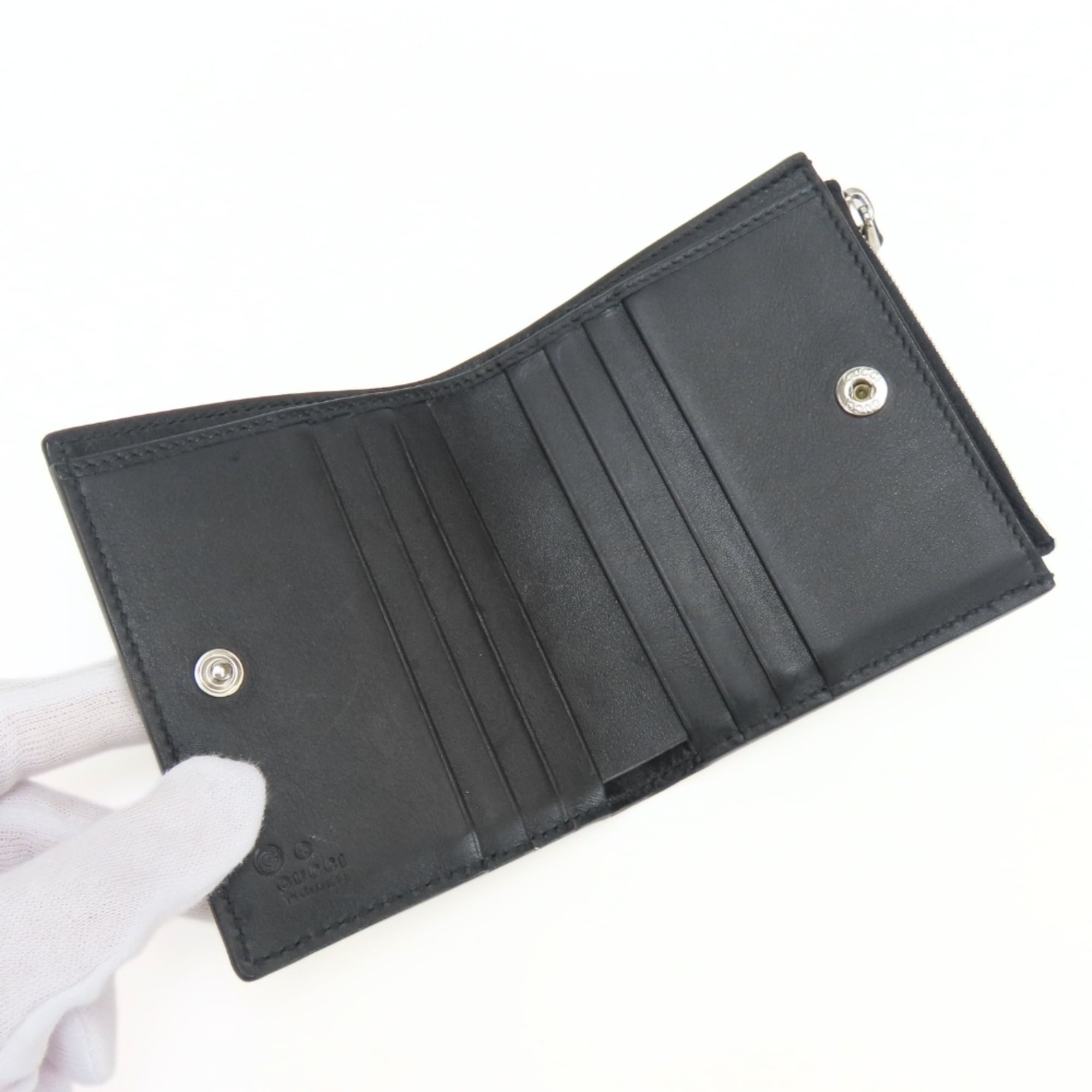 Gucci Black Leather Wallet (Bi-Fold) (Pre-Owned)