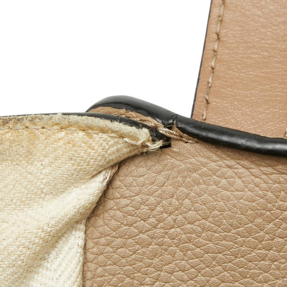 Loewe Beige Leather Handbag Shoulder Bag (Pre-Owned)