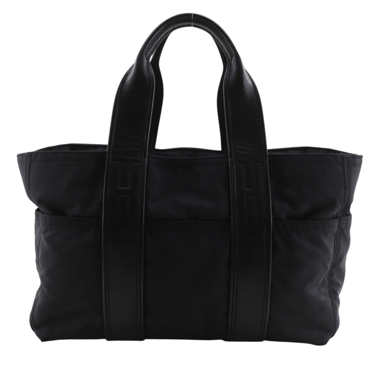 Hermes Acapulco Black Nylon Handbag (Pre-Owned)