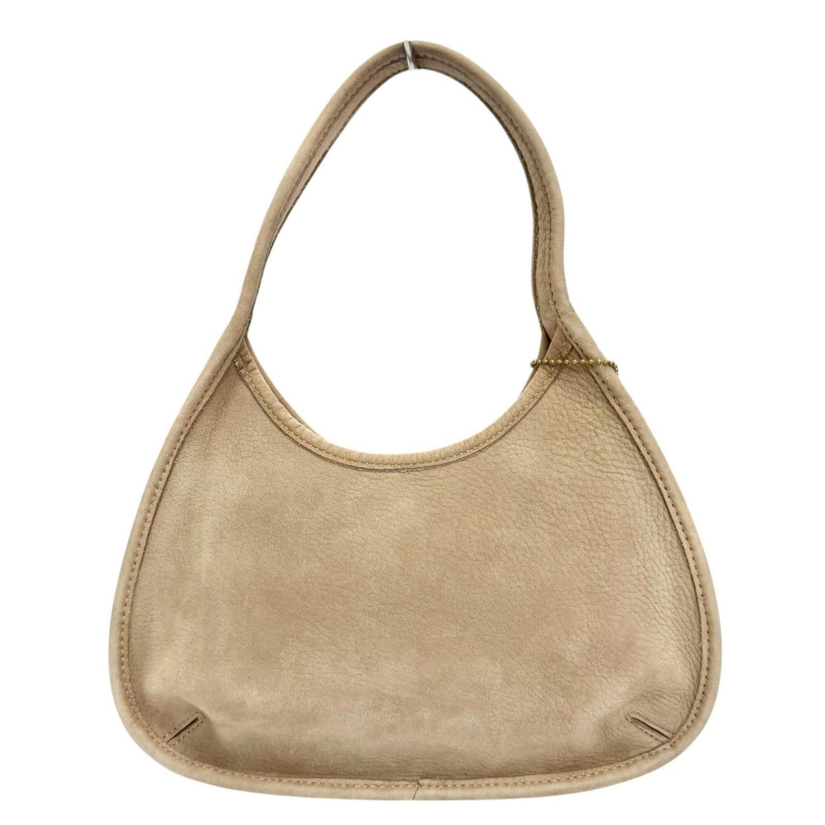 Coach Beige Leather Handbag Shoulder Bag (Pre-Owned)