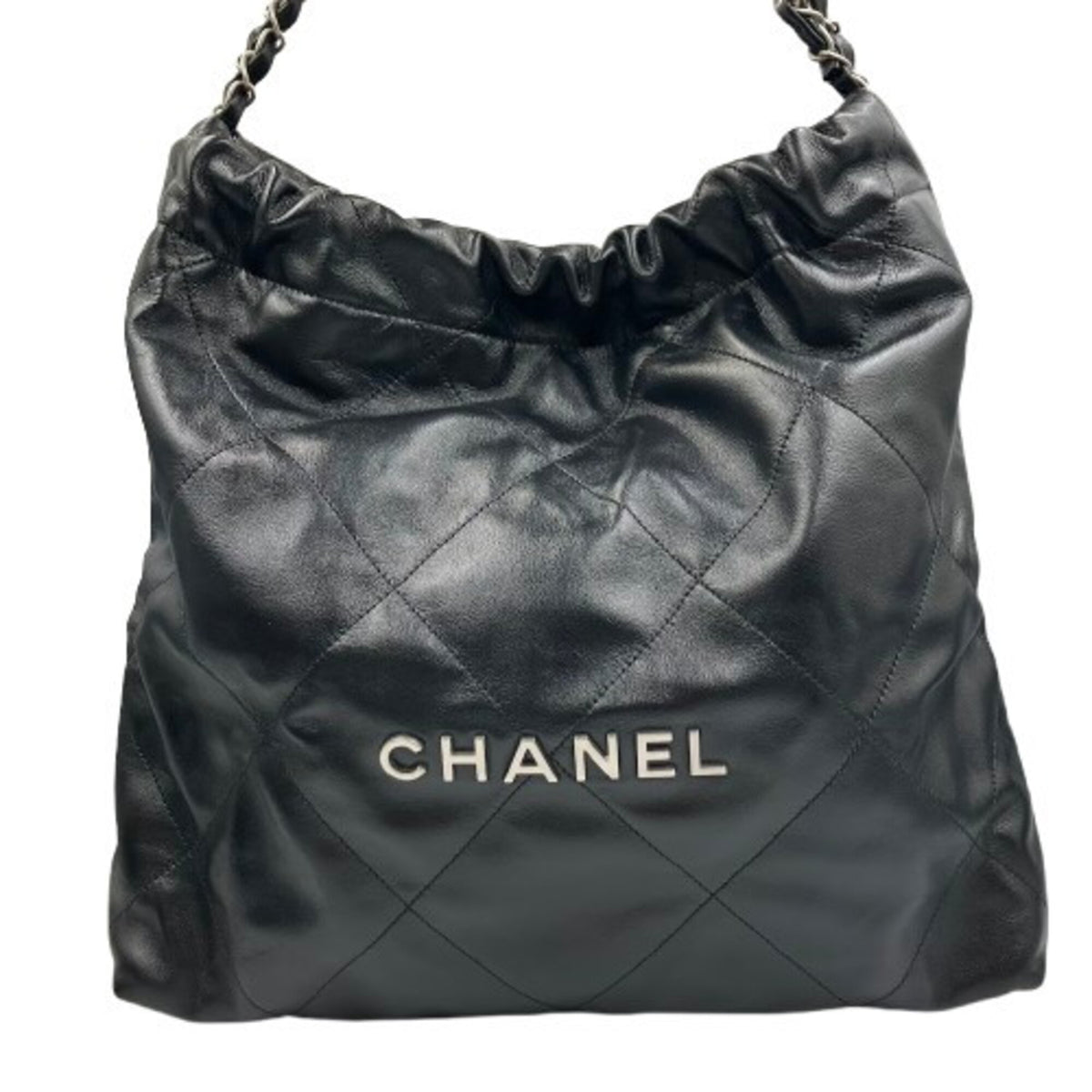 Chanel Black Leather Shoulder Bag (Pre-Owned)