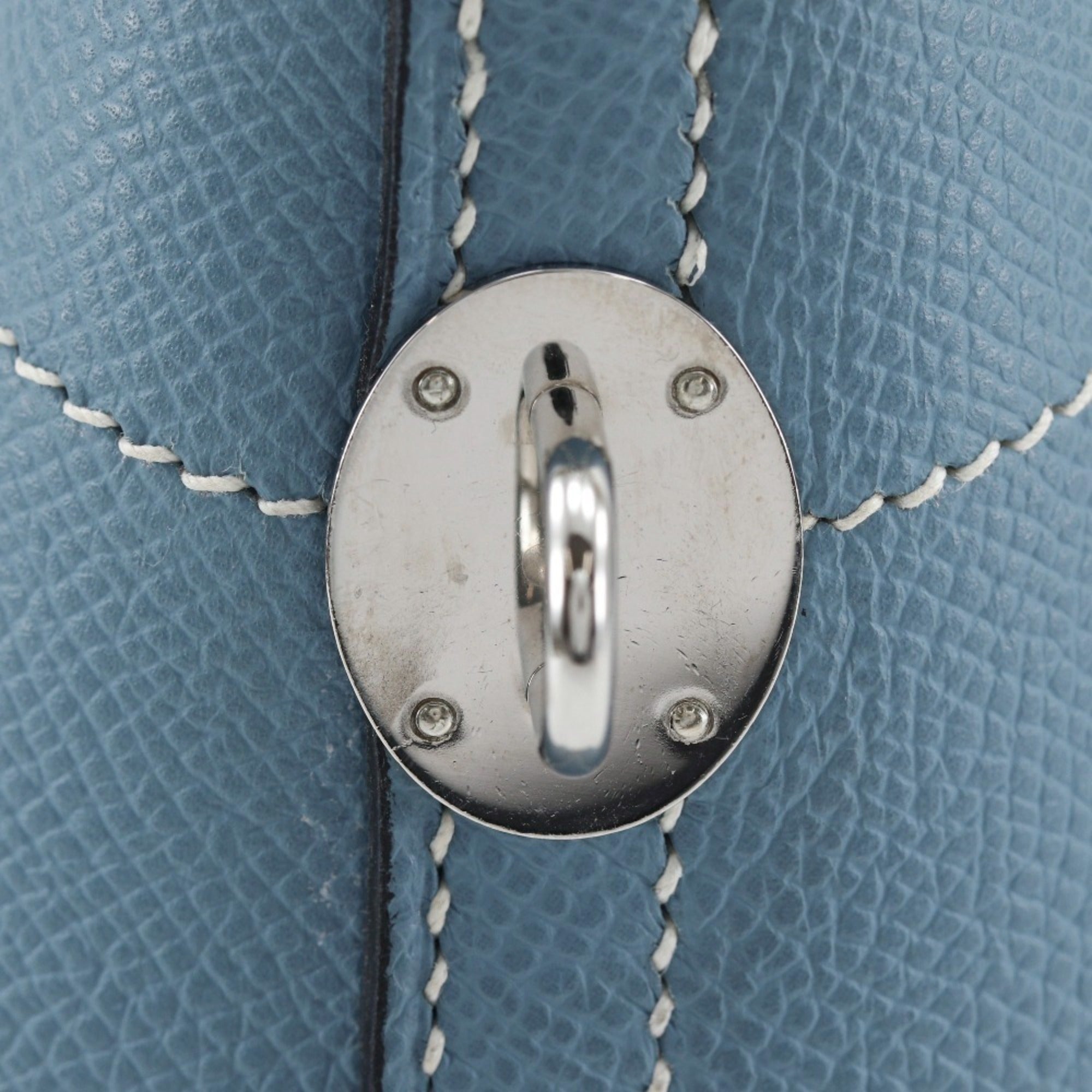Hermes Bolide Blue Jean Epsom Leather Handbag (Pre-Owned)