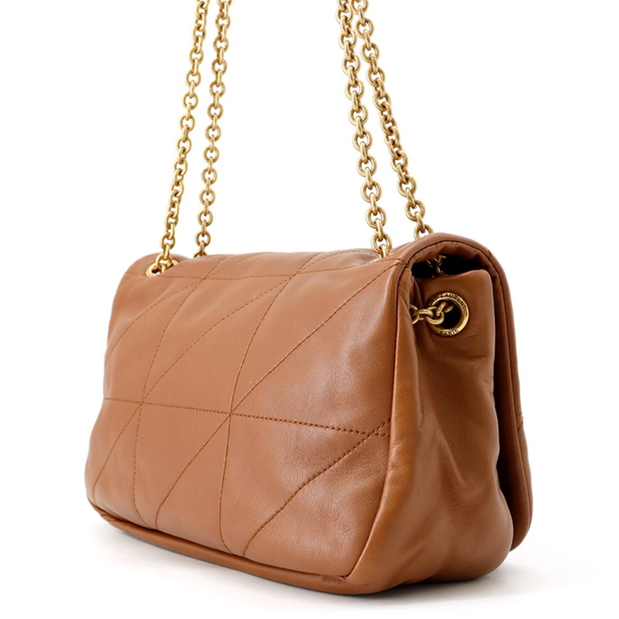 Yves Saint Laurent Brown Leather Shoulder Bag (Pre-Owned)