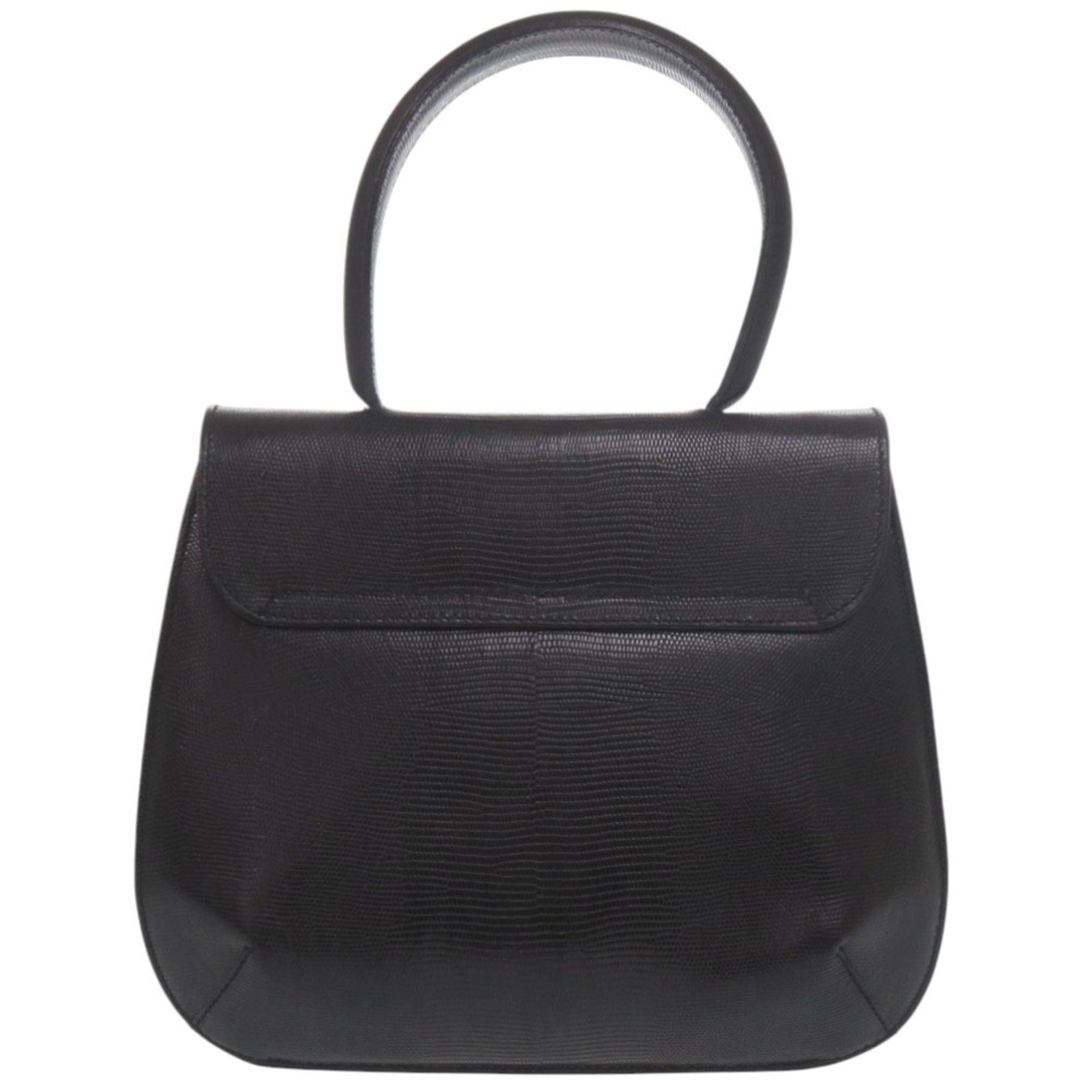 Salvatore Ferragamo Black Leather Handbag (Pre-Owned)