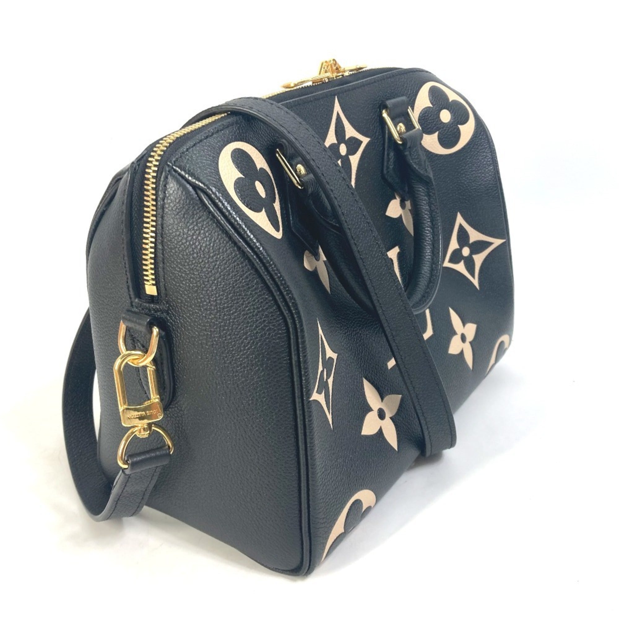 Louis Vuitton Black Monogram Empreinte Boston Bag Handbag Shoulder Bag (Pre-Owned)