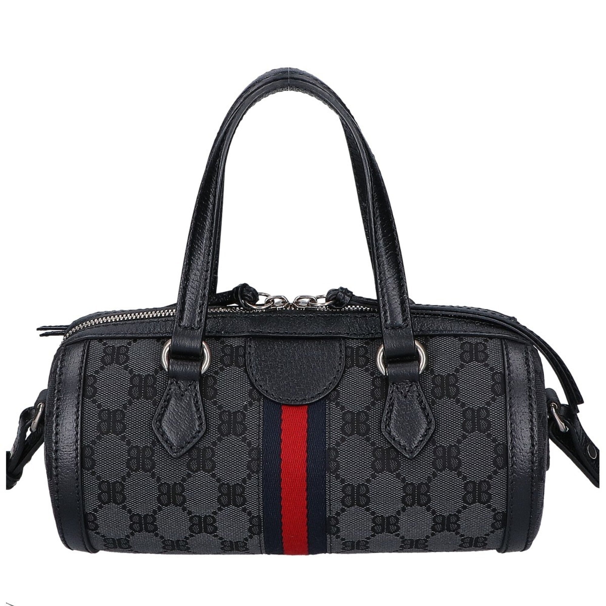 Balenciaga Black Canvas Handbag Shoulder Bag (Pre-Owned)