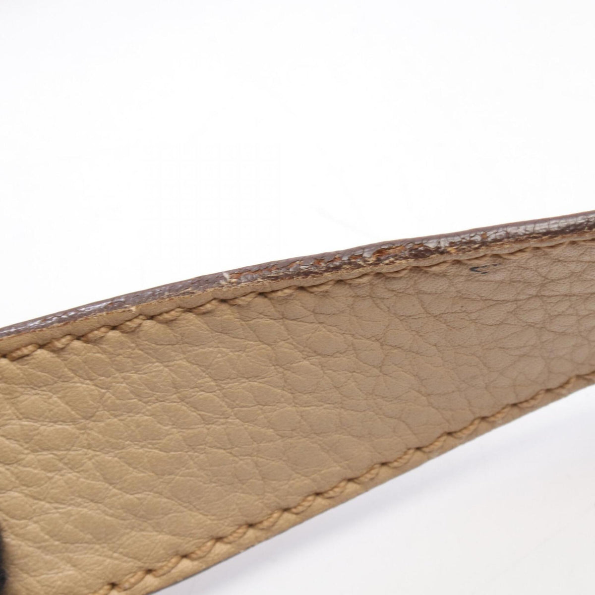 Salvatore Ferragamo Beige Leather Handbag Shoulder Bag (Pre-Owned)