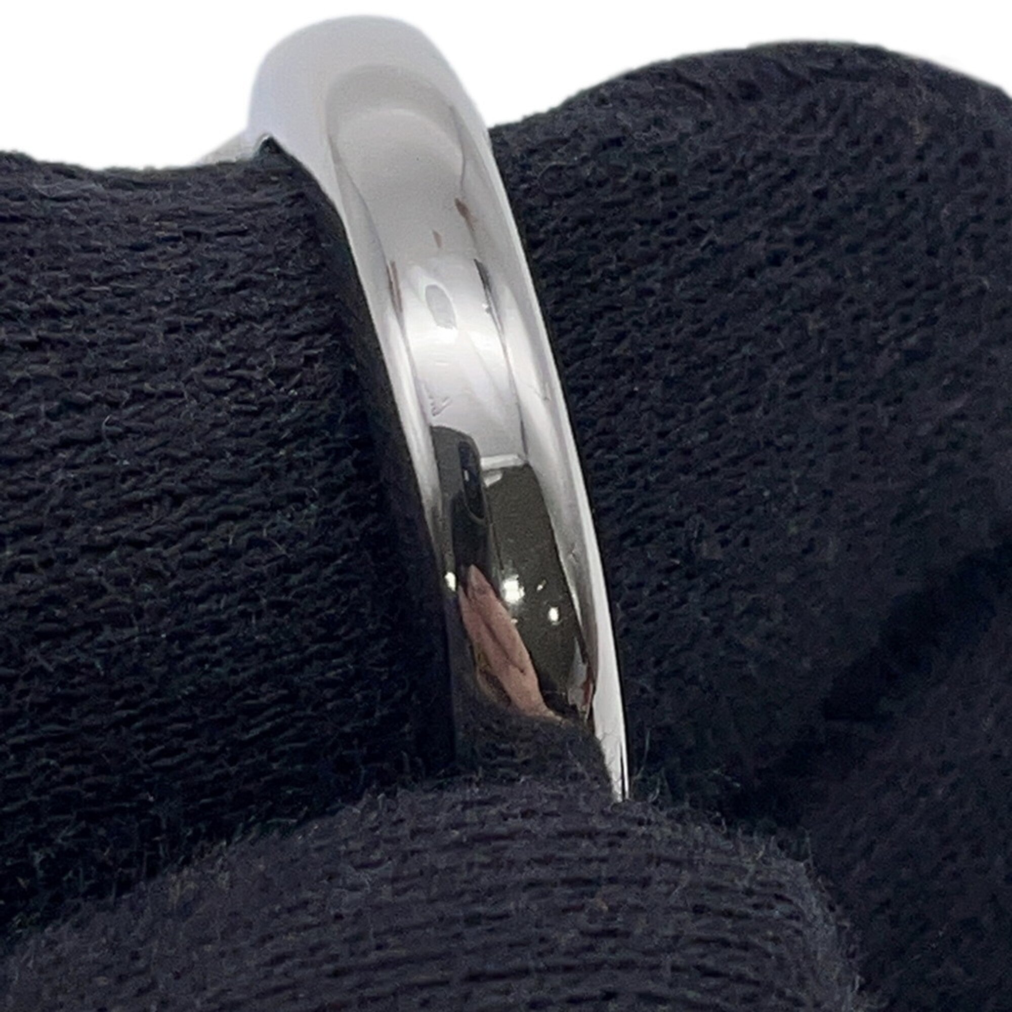 Hermes Silver Silver 925 Band Ring (Pre-Owned)