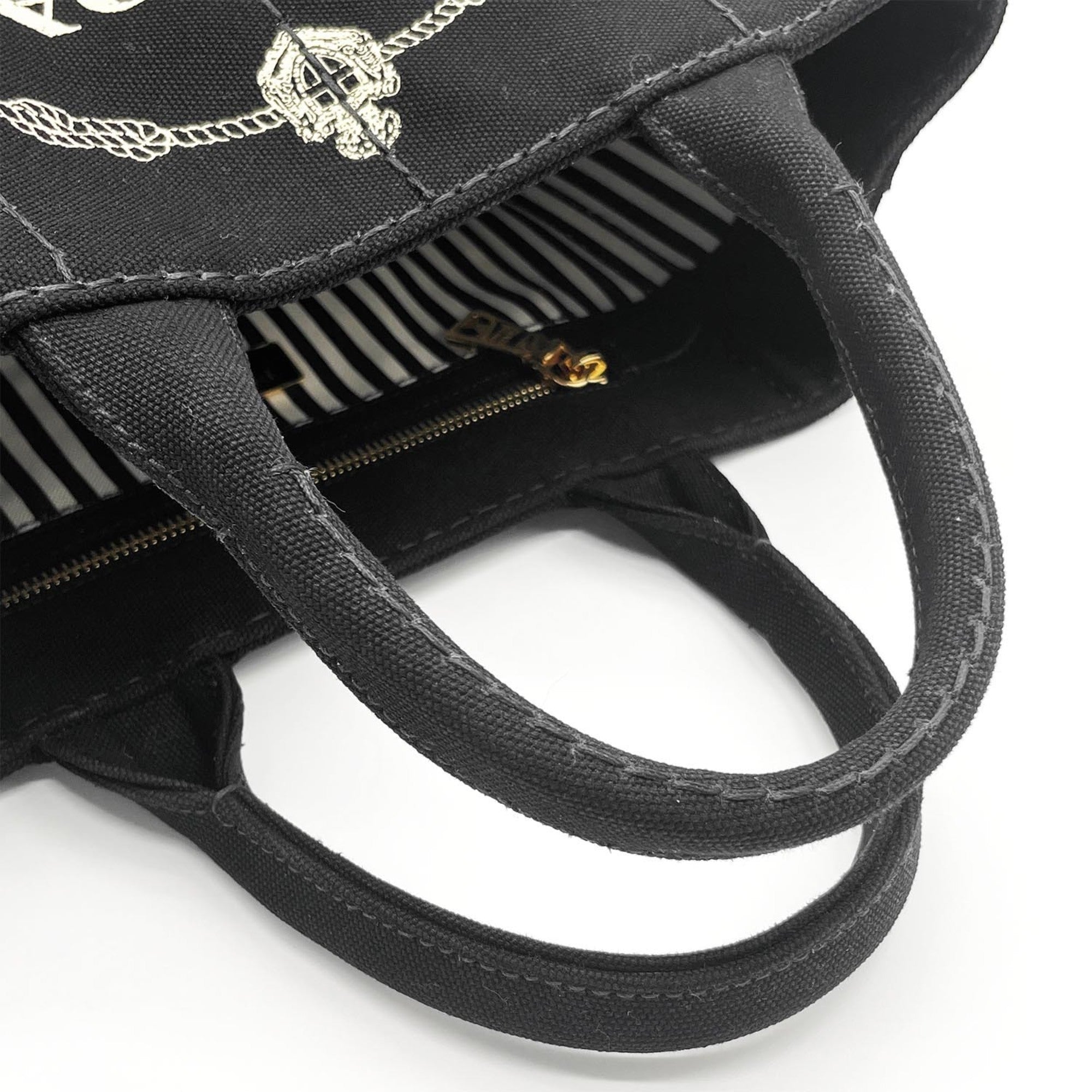 Prada Black Talco Canvas Tote Bag (Pre-Owned)
