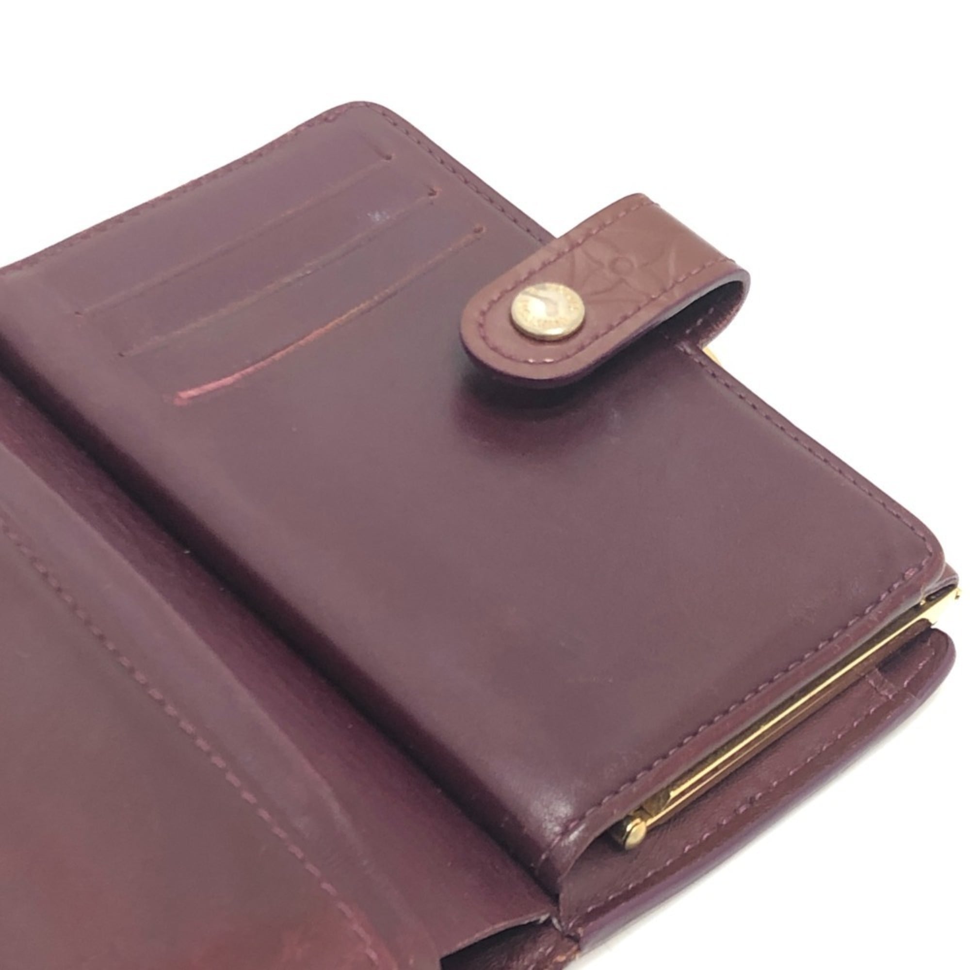 Louis Vuitton Rouge Fauviste Monogram Vernis Wallet (Bi-Fold) (Pre-Owned)