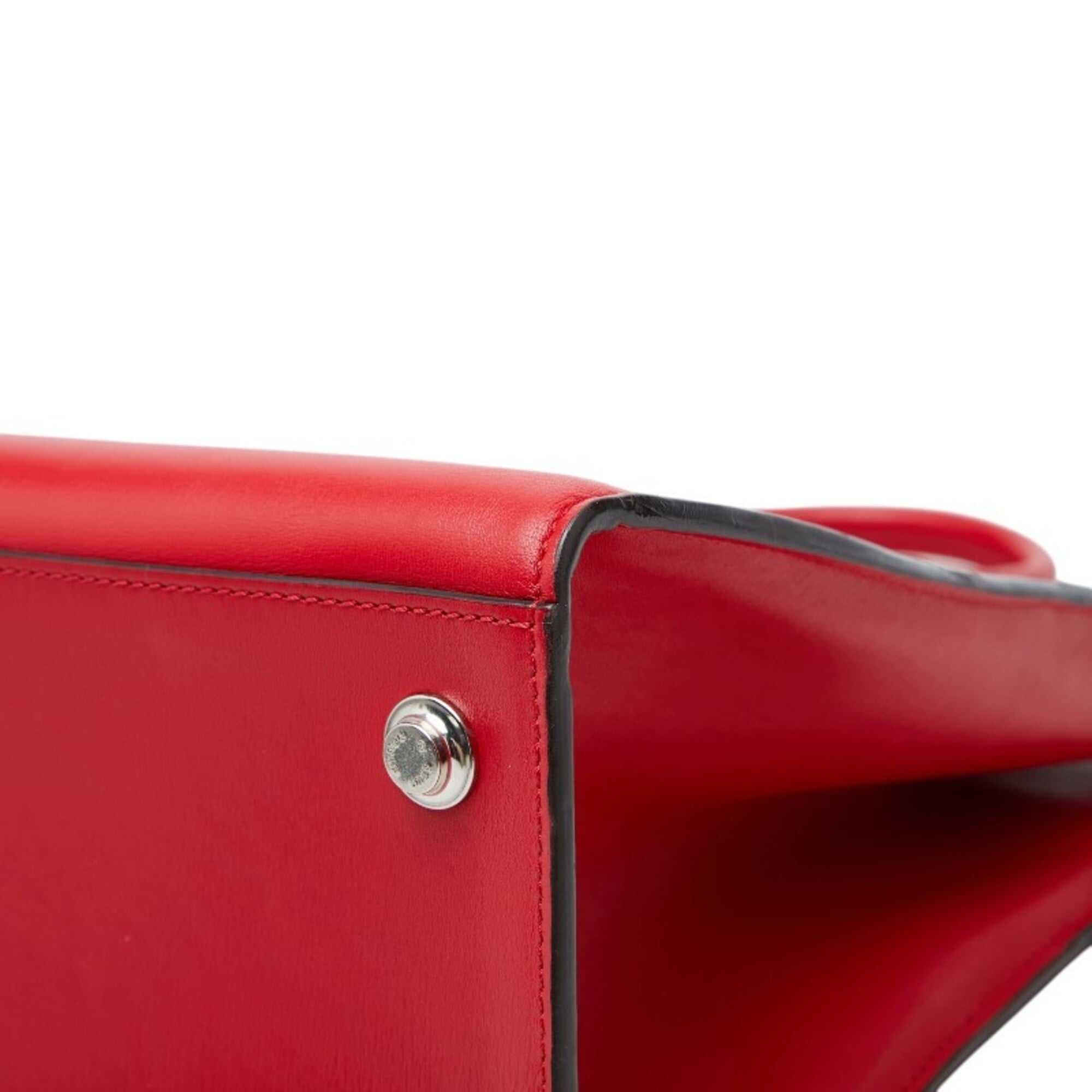 Louis Vuitton Red Color Leather Handbag (Pre-Owned)