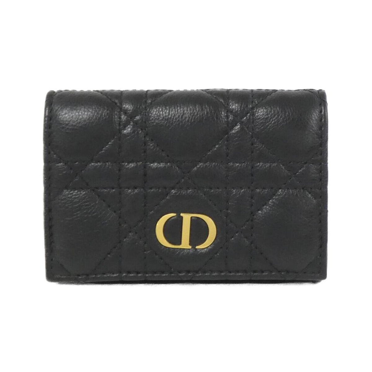 Christian Dior Black Leather Wallet (Bi-Fold) (Pre-Owned)