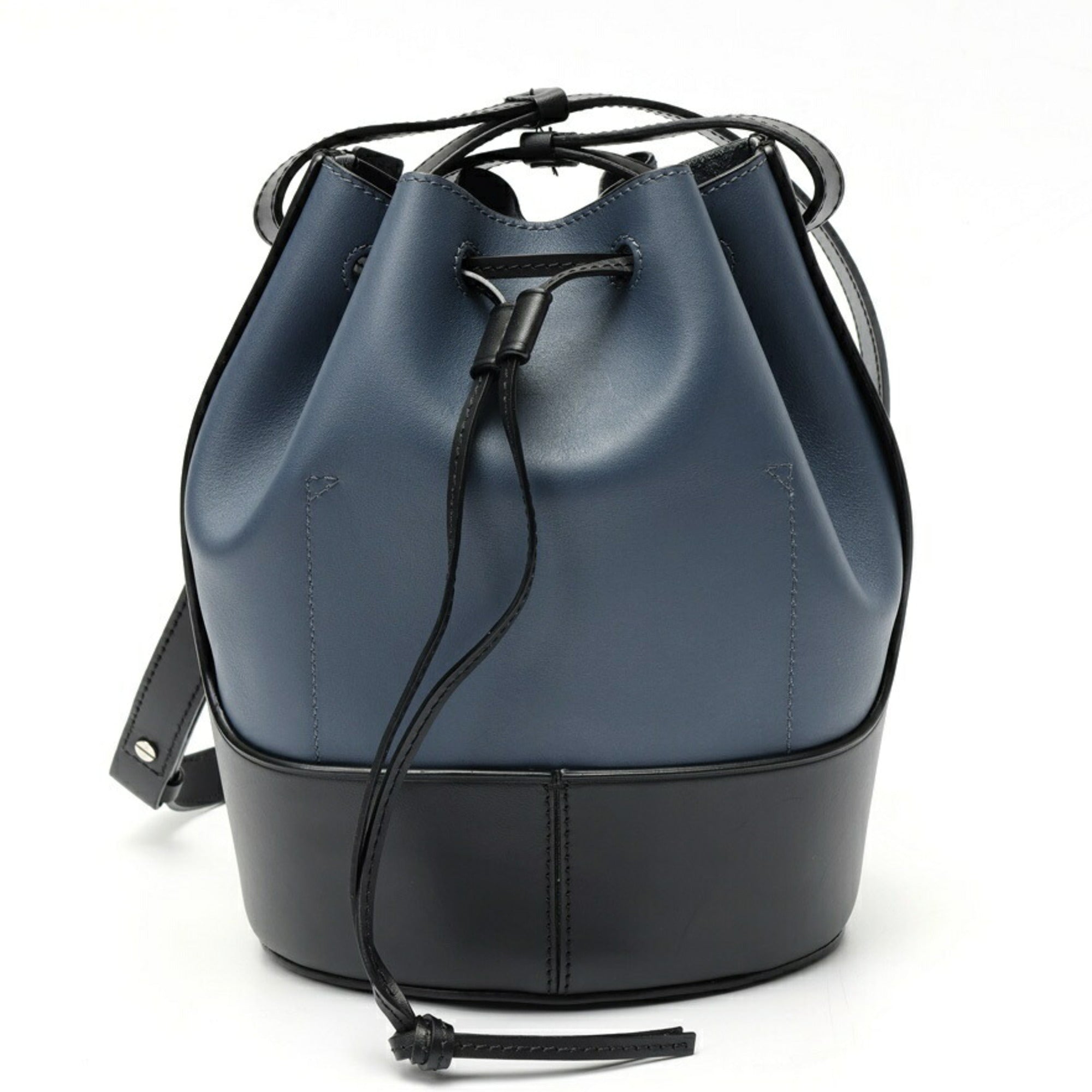 Loewe Black Blue Leather Shoulder Bag (Pre-Owned)
