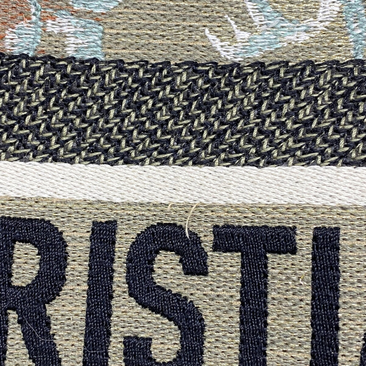 Christian Dior Moss Green Canvas Tote Bag (Pre-Owned)
