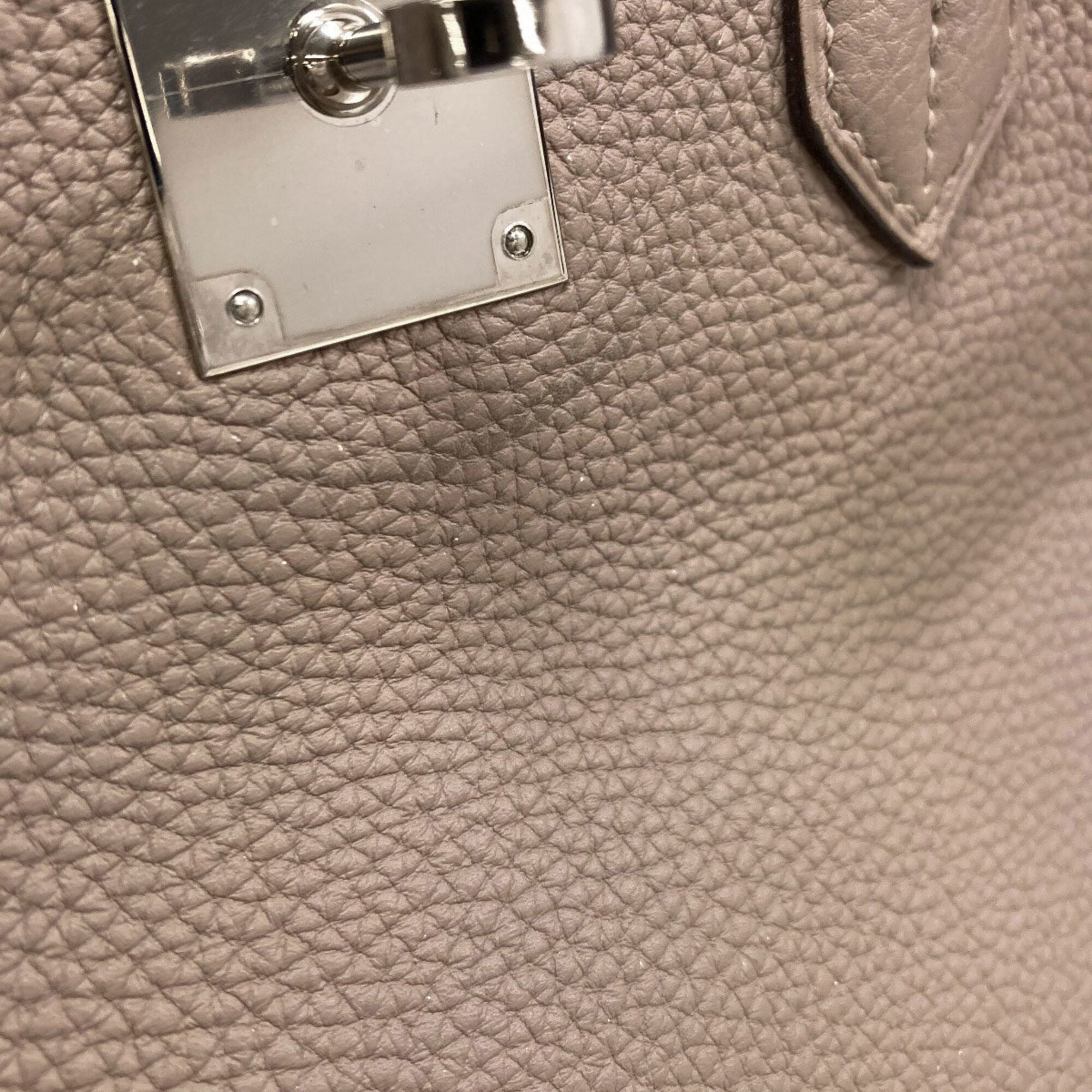Hermes Birkin Grayish Togo Leather Handbag (Pre-Owned)