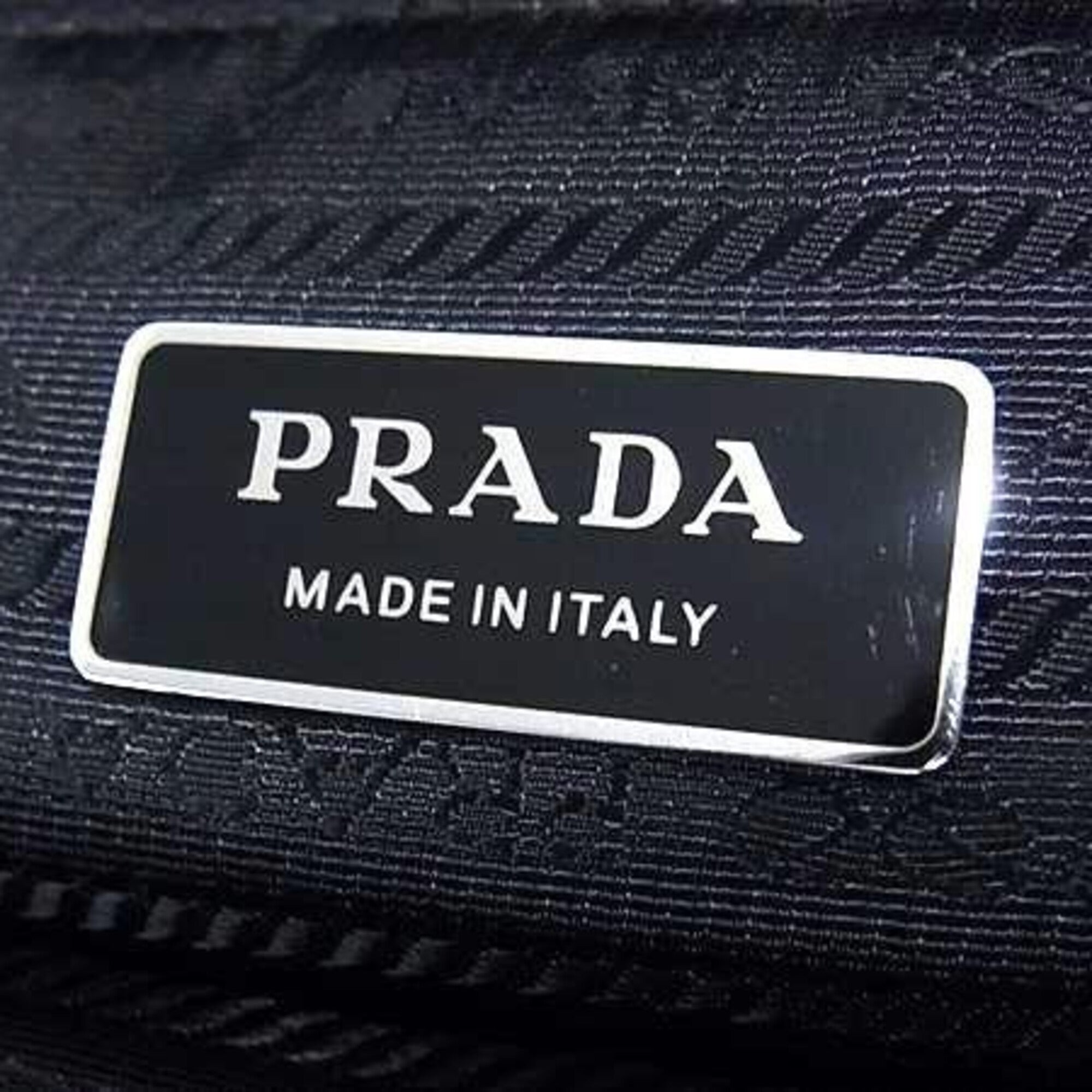 Prada Black Pile Fabric Tote Bag (Pre-Owned)
