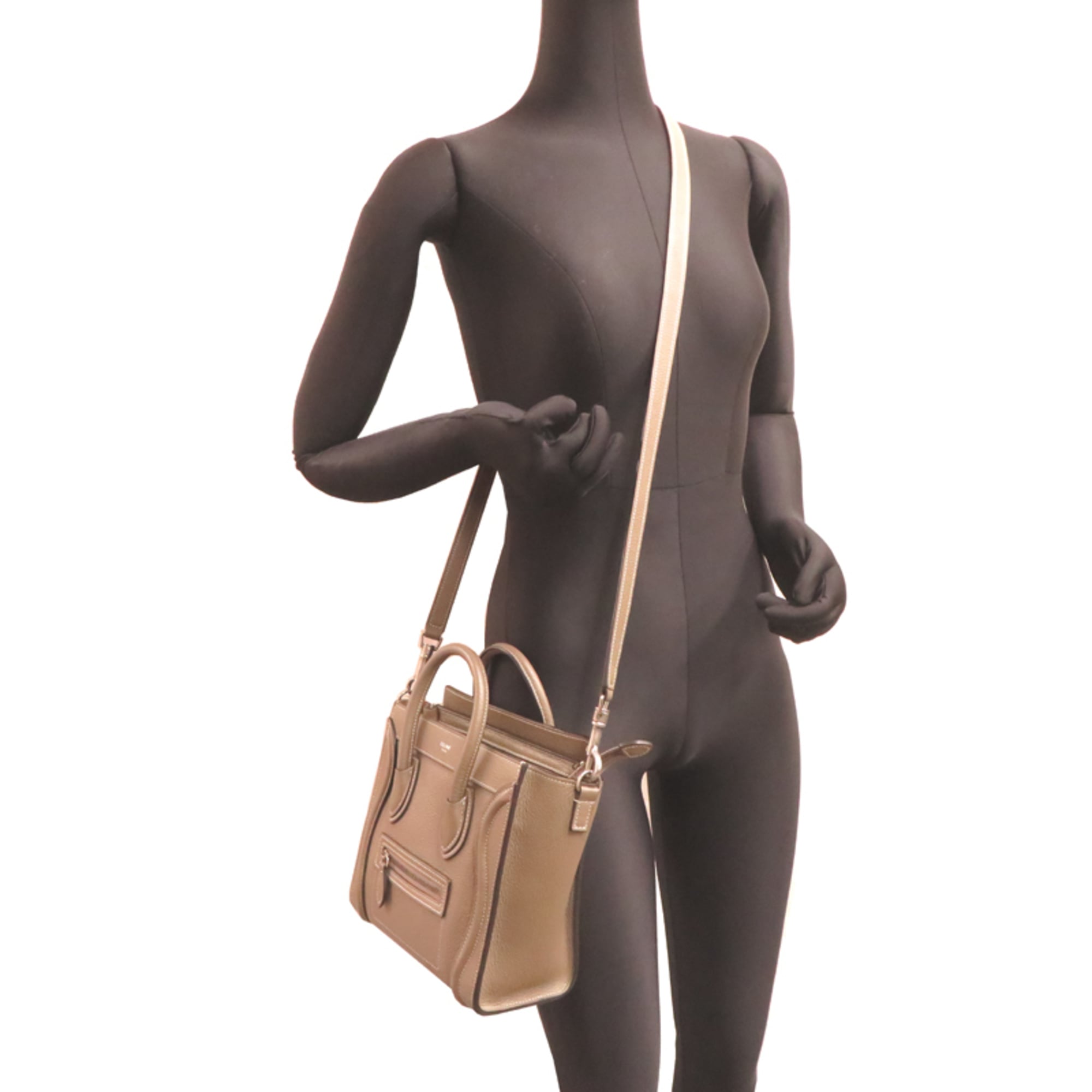 Celine Grayish Leather Handbag (Pre-Owned)