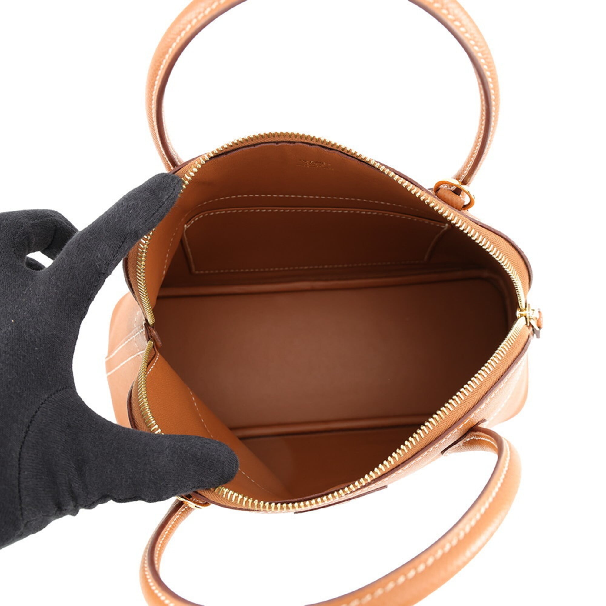 Hermes Bolide Gold Epsom Leather Handbag Shoulder Bag (Pre-Owned)