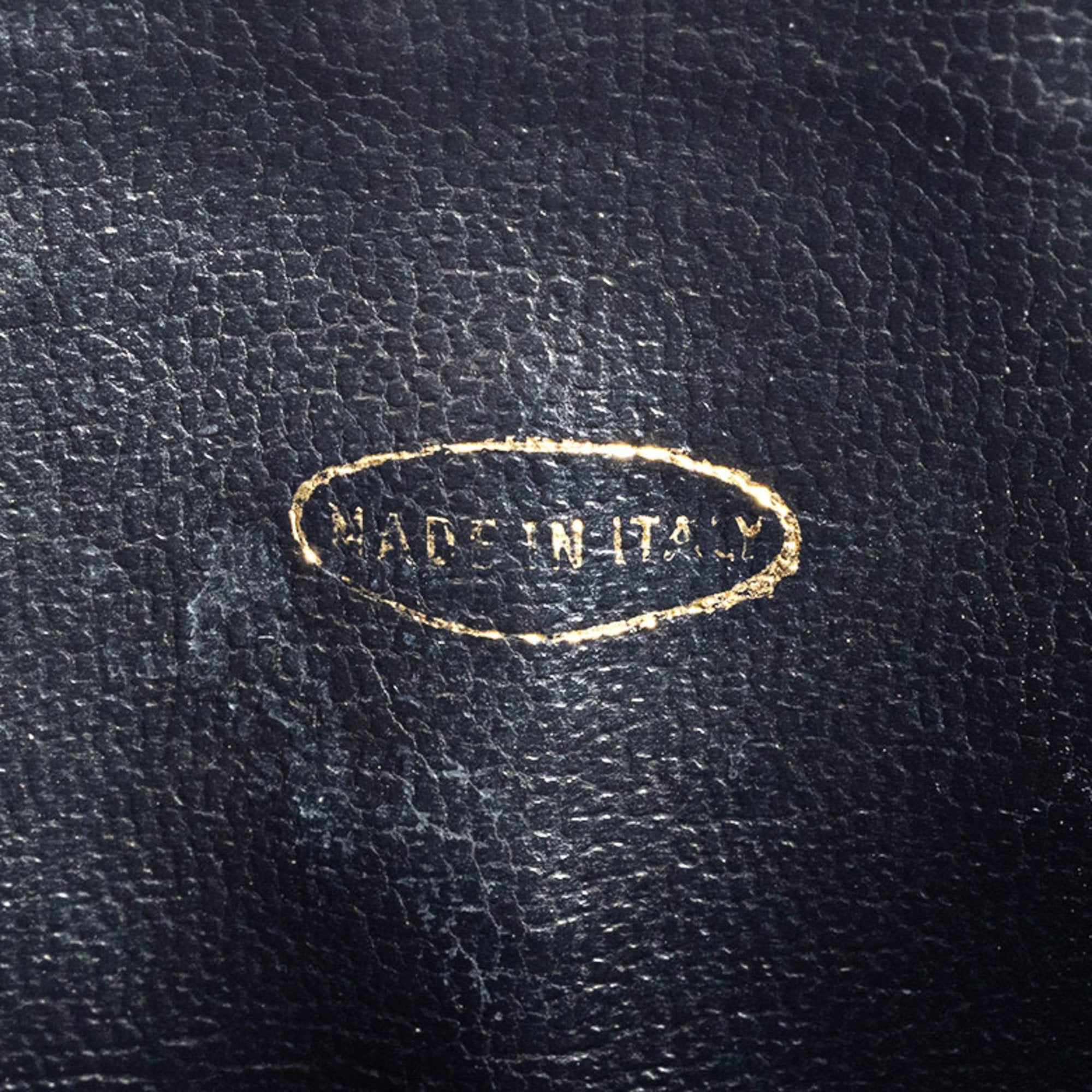 Chanel Black Leather Handbag Pouch Vanity Bag (Pre-Owned)