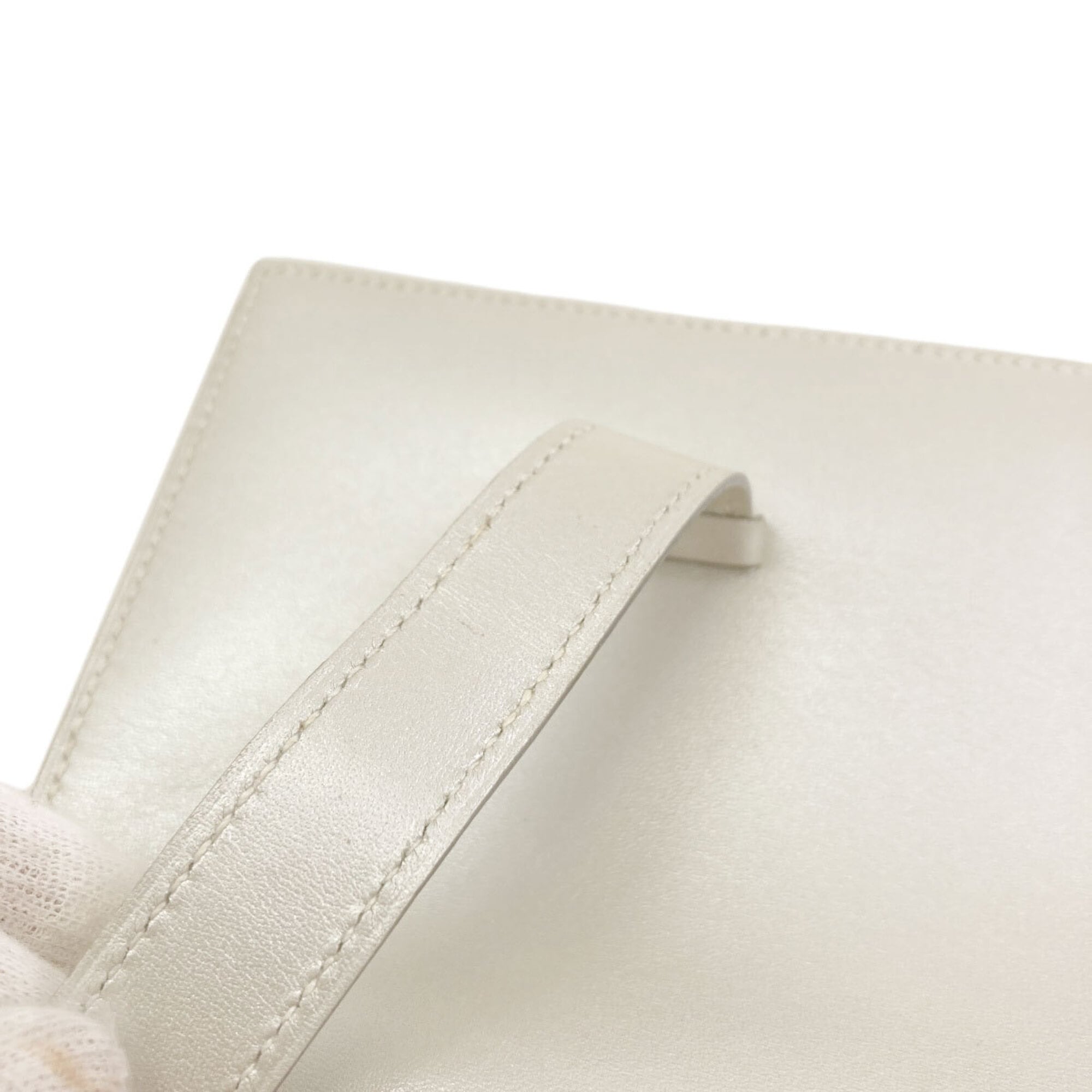 Hermes Silver Box Calf Leather Wallet (Bi-Fold) (Pre-Owned)