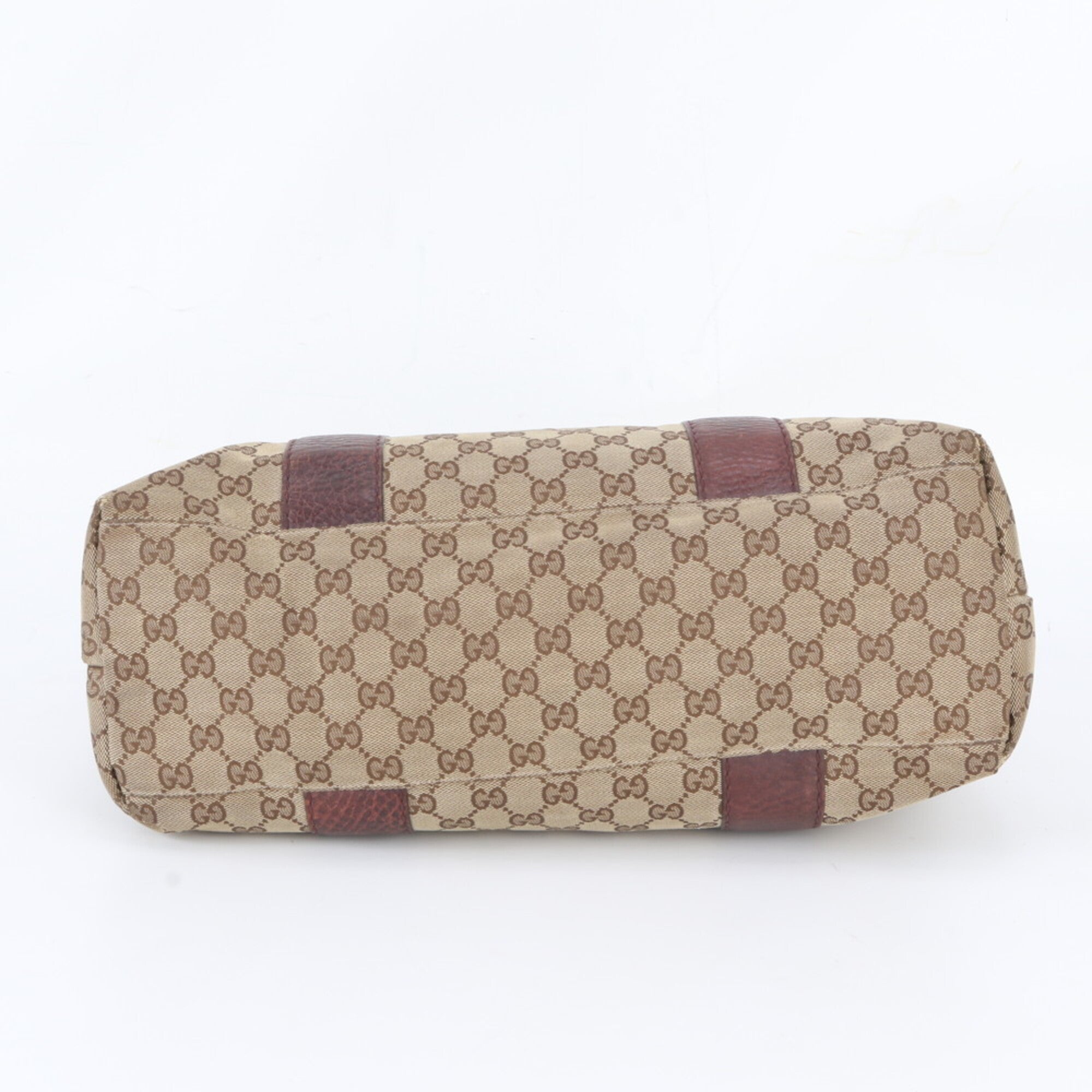 Gucci Brown Gg Canvas Handbag Shoulder Bag Tote Bag (Pre-Owned)