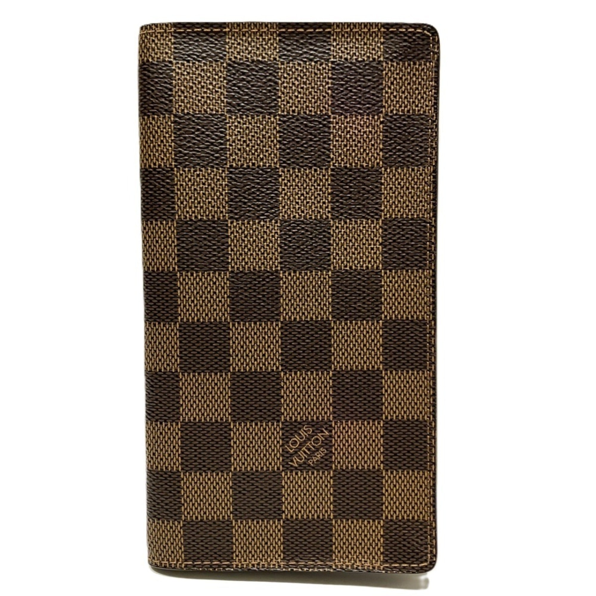 Louis Vuitton Brown Damier Canvas Long Bill Wallet (Bi-Fold) (Pre-Owned)