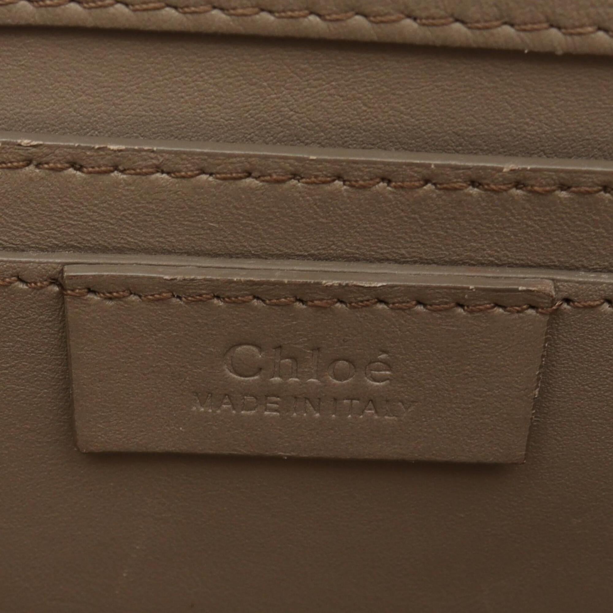 Chloé Beige Leather Suede Handbag Shoulder Bag (Pre-Owned)
