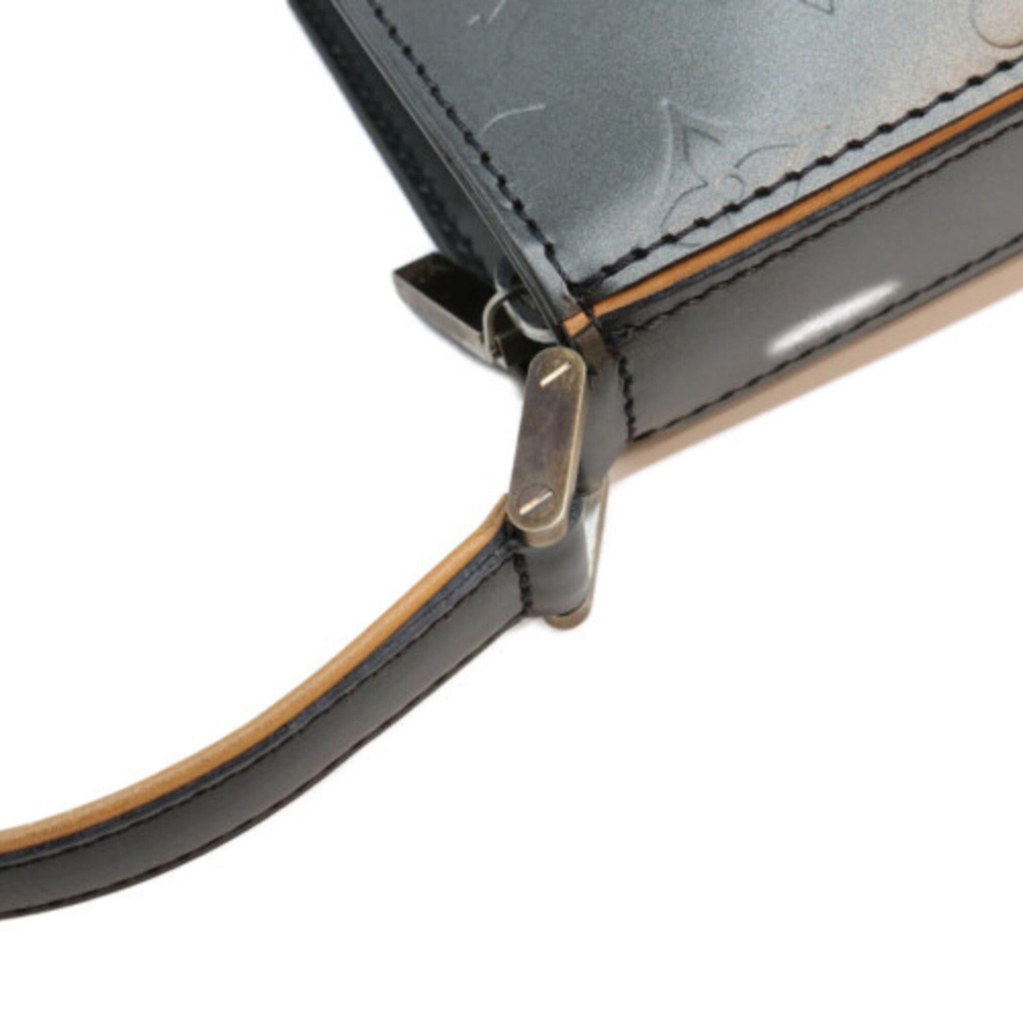 Louis Vuitton Black Monogram Mat Shoulder Bag (Pre-Owned)
