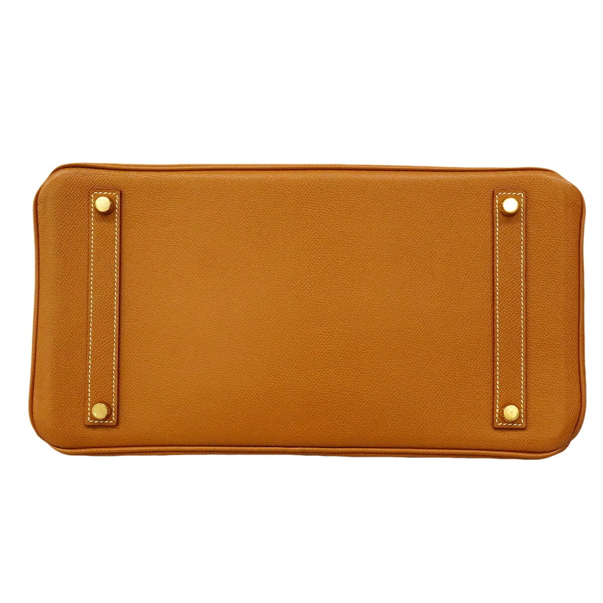 Hermes Gold Courchevel Leather Handbag (Pre-Owned)