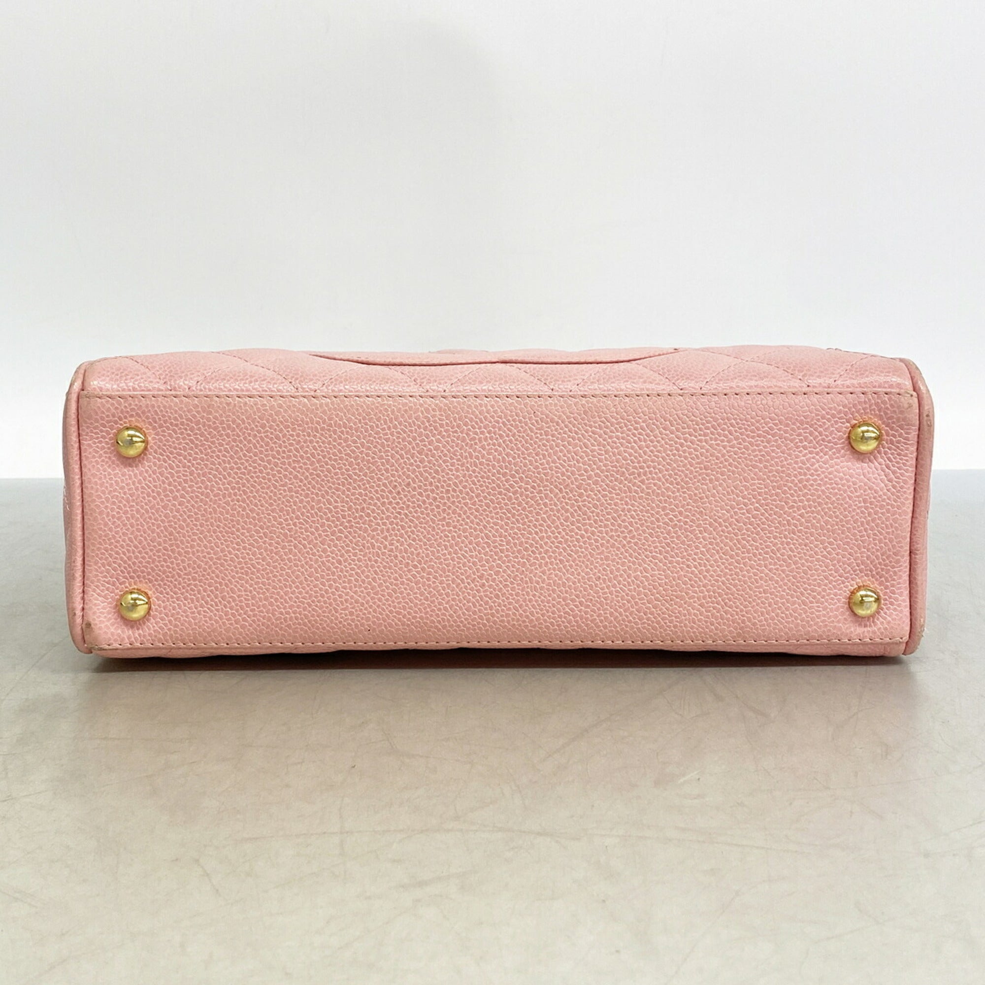 Chanel Pink Grained Calfskin Handbag (Pre-Owned)