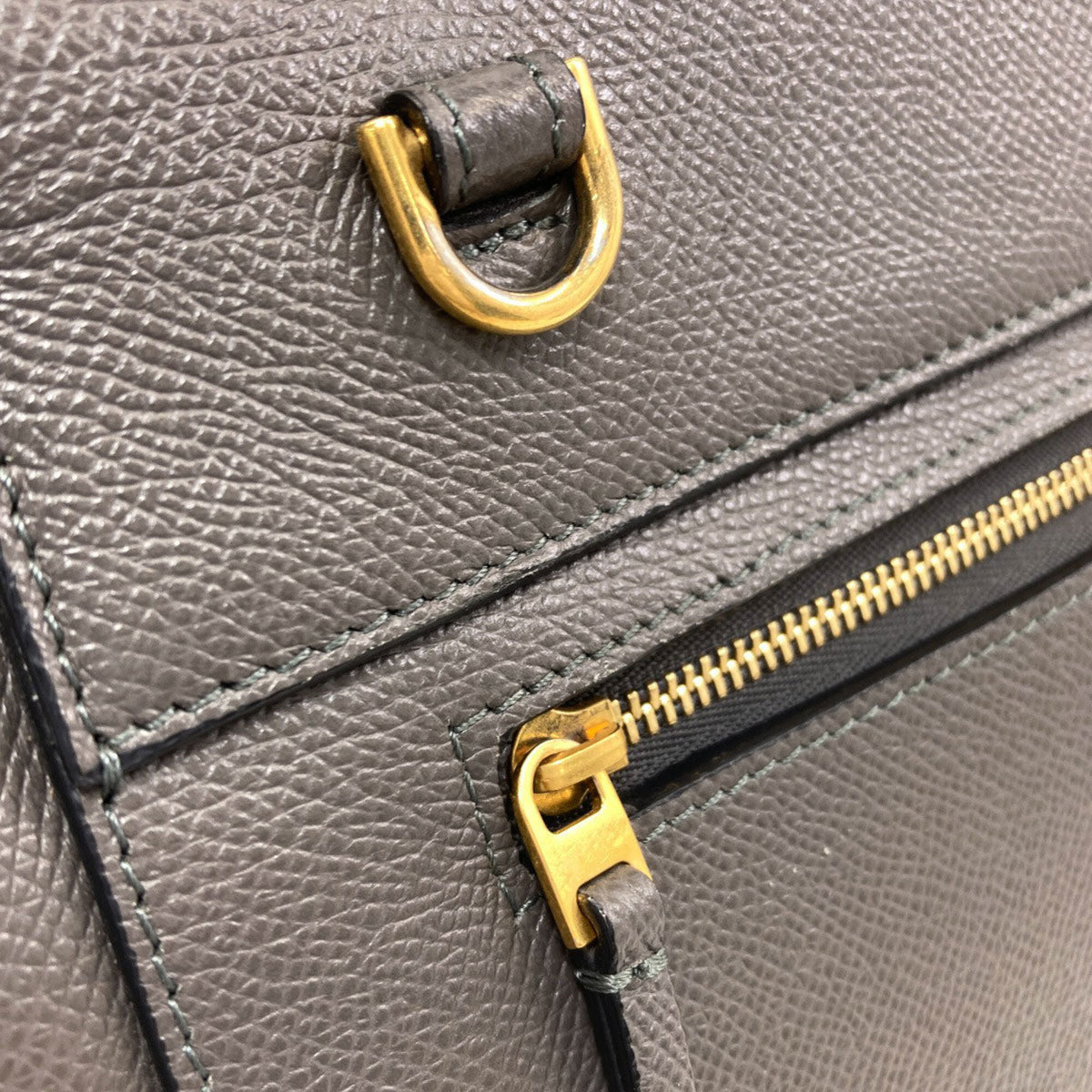 Celine Gray Leather Handbag (Pre-Owned)