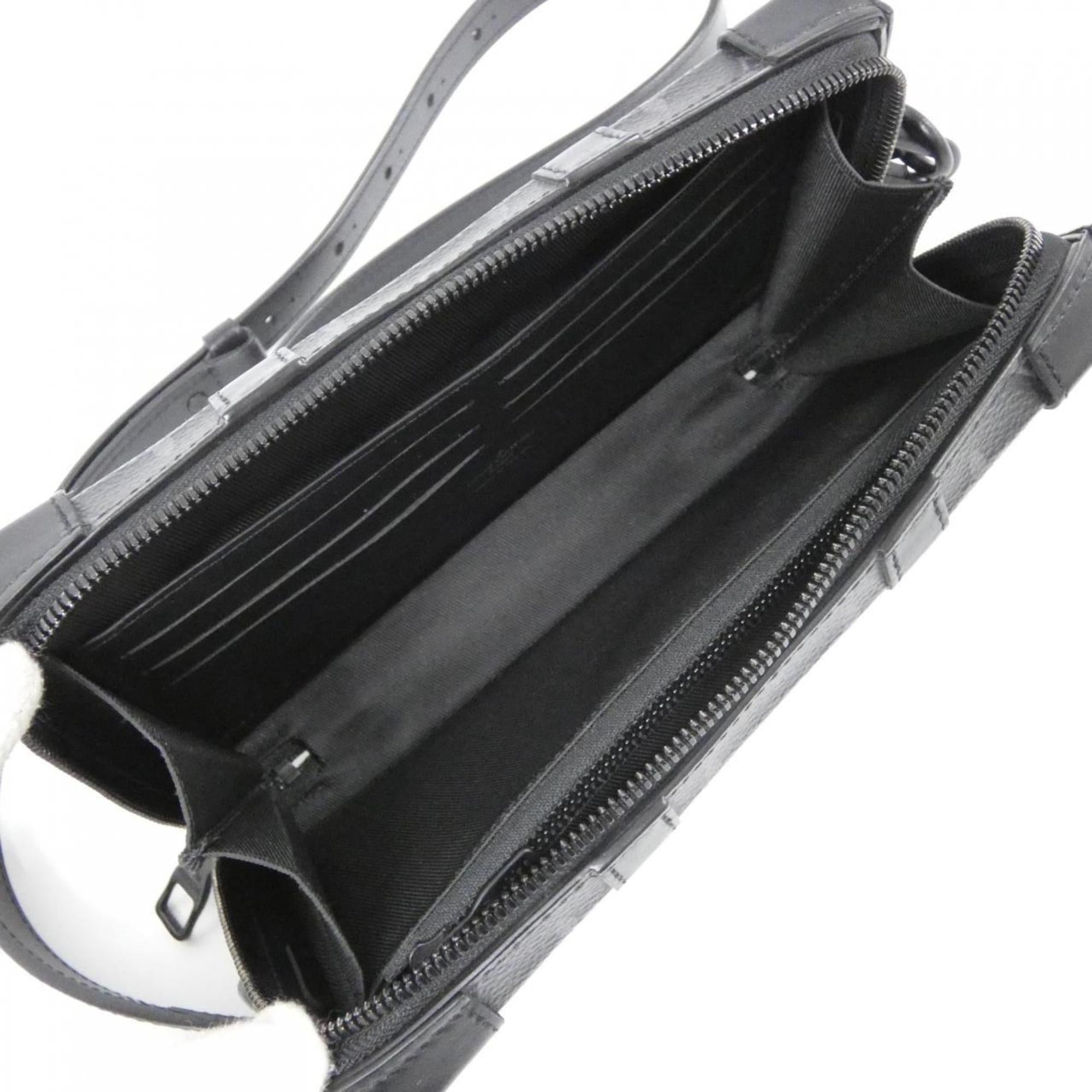 Louis Vuitton Black Coated Canvas Shoulder Bag (Pre-Owned)
