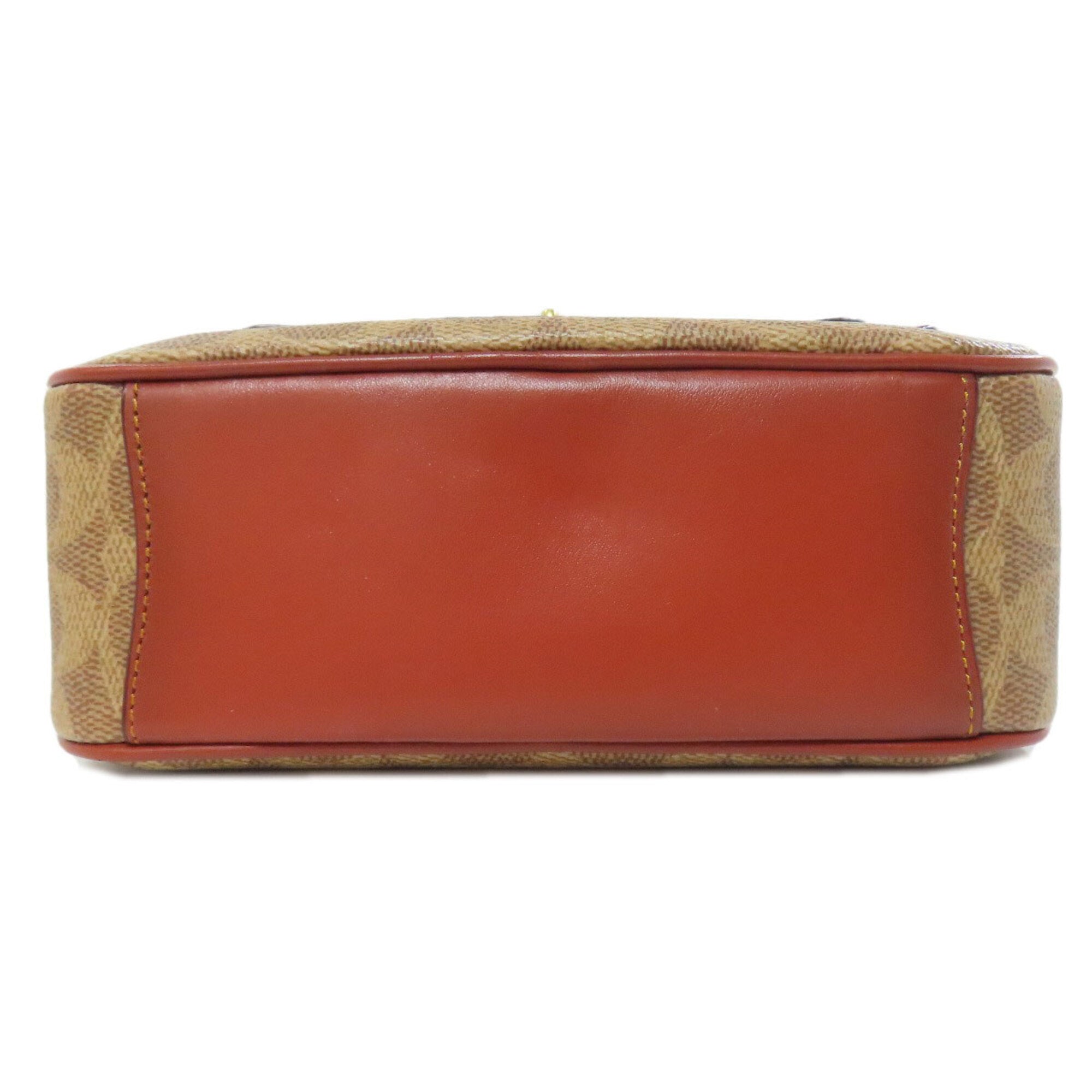 Coach Brown Pvc Shoulder Bag (Pre-Owned)