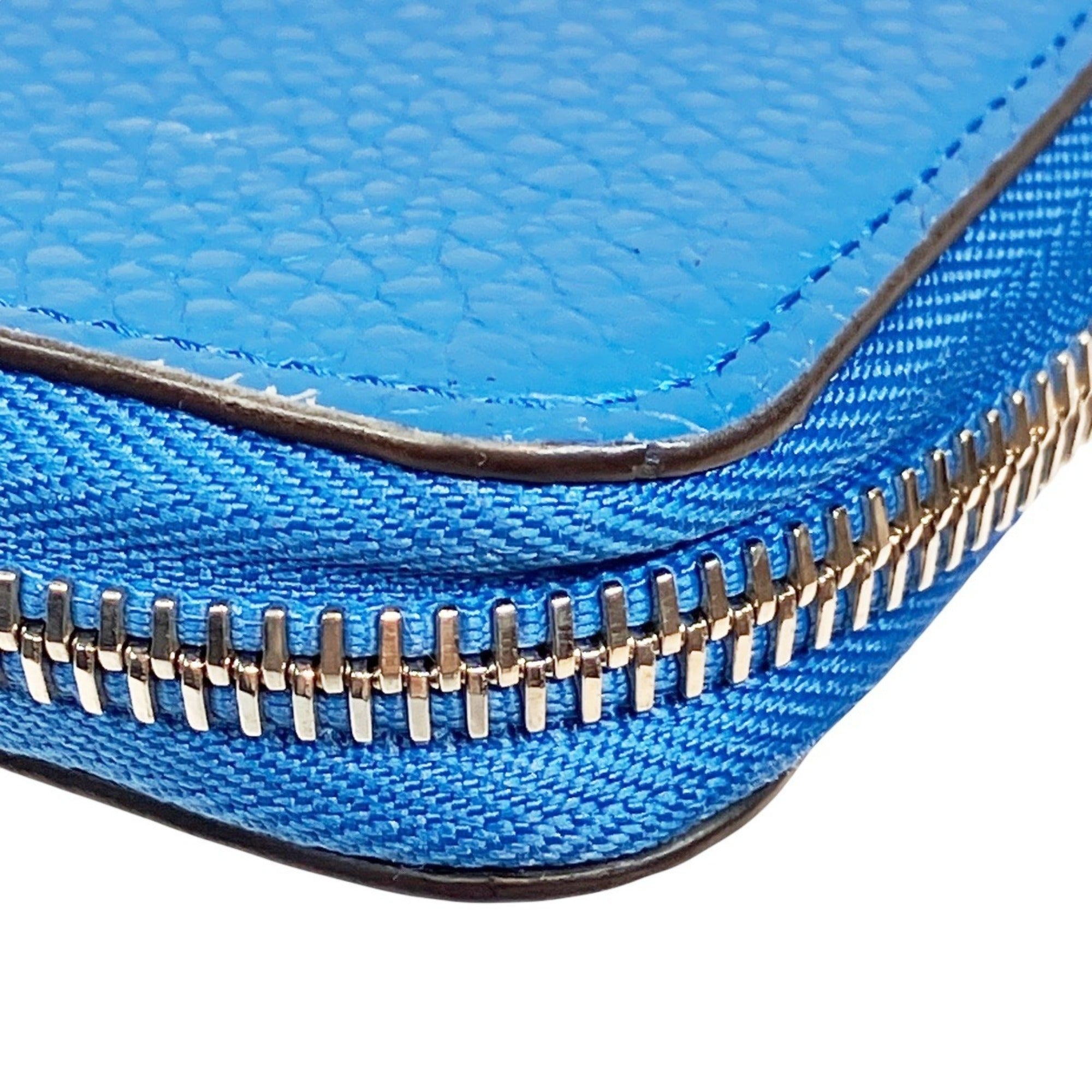 Louis Vuitton Taiga Blue Leather Long Wallet (Bi-Fold) (Pre-Owned)