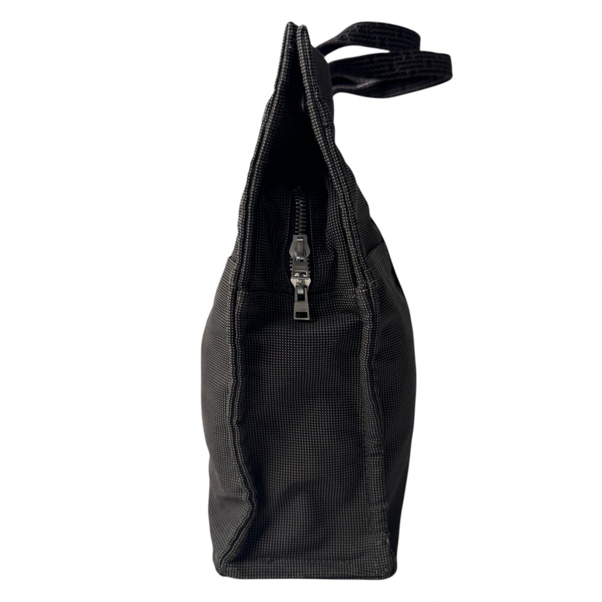 Hermes Gray Canvas Tote Bag (Pre-Owned)