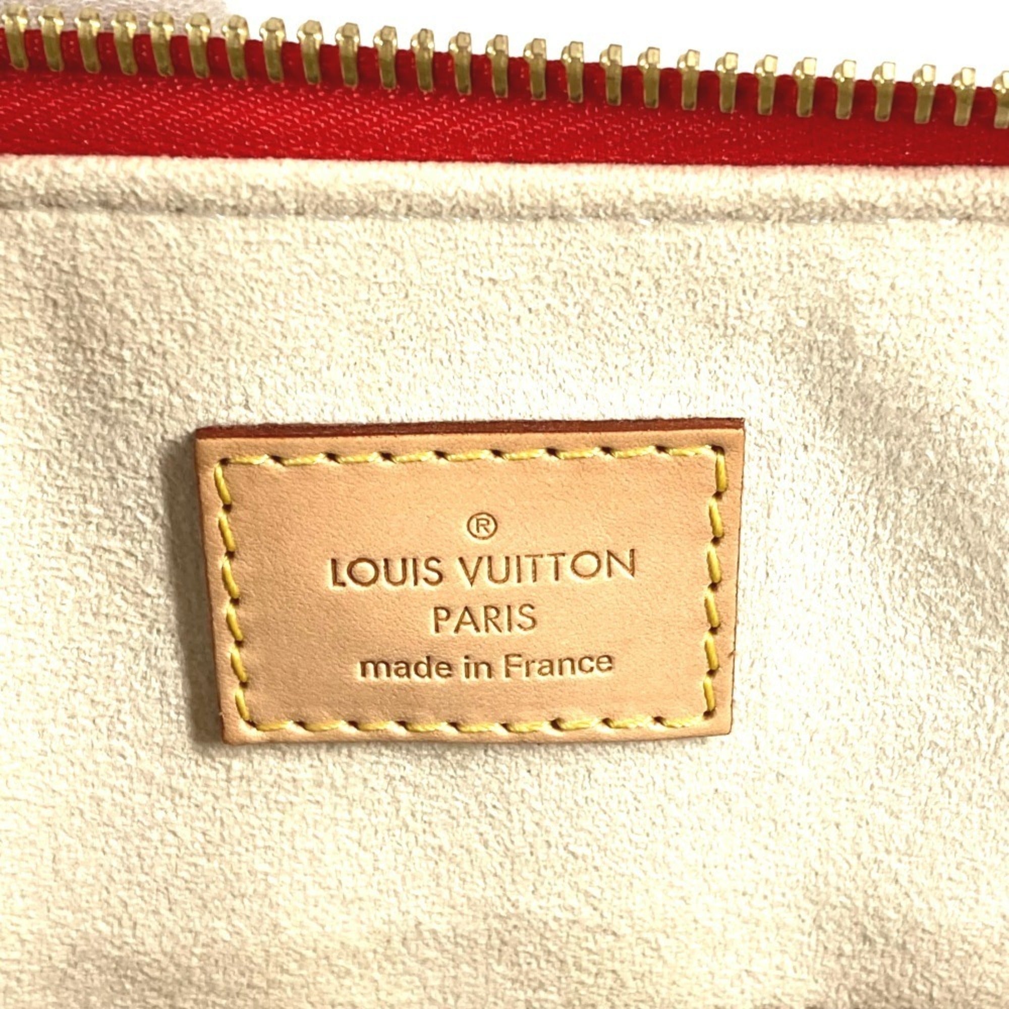 Louis Vuitton Red Color Epi Leather Boston Bag Handbag Shoulder Bag (Pre-Owned)