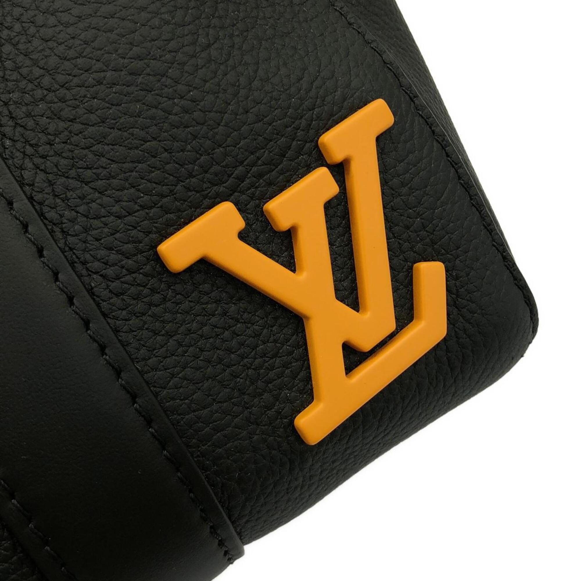 Louis Vuitton Damier Black Leather Shoulder Bag (Pre-Owned)