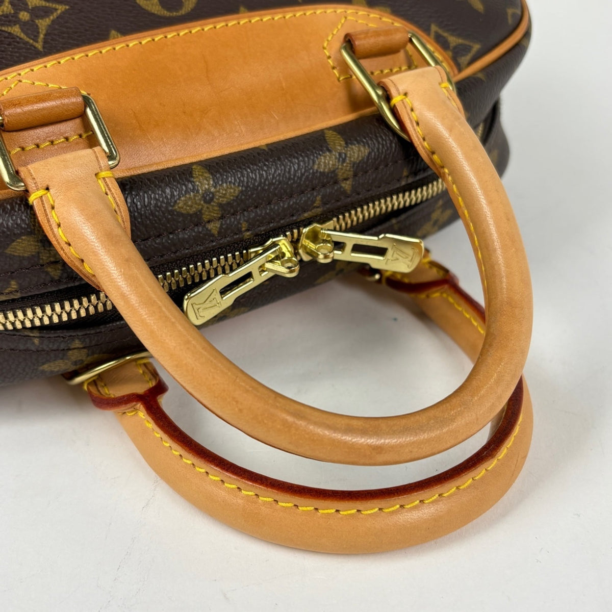 Louis Vuitton Brown Monogram Monogram Boston Bag Handbag (Pre-Owned)