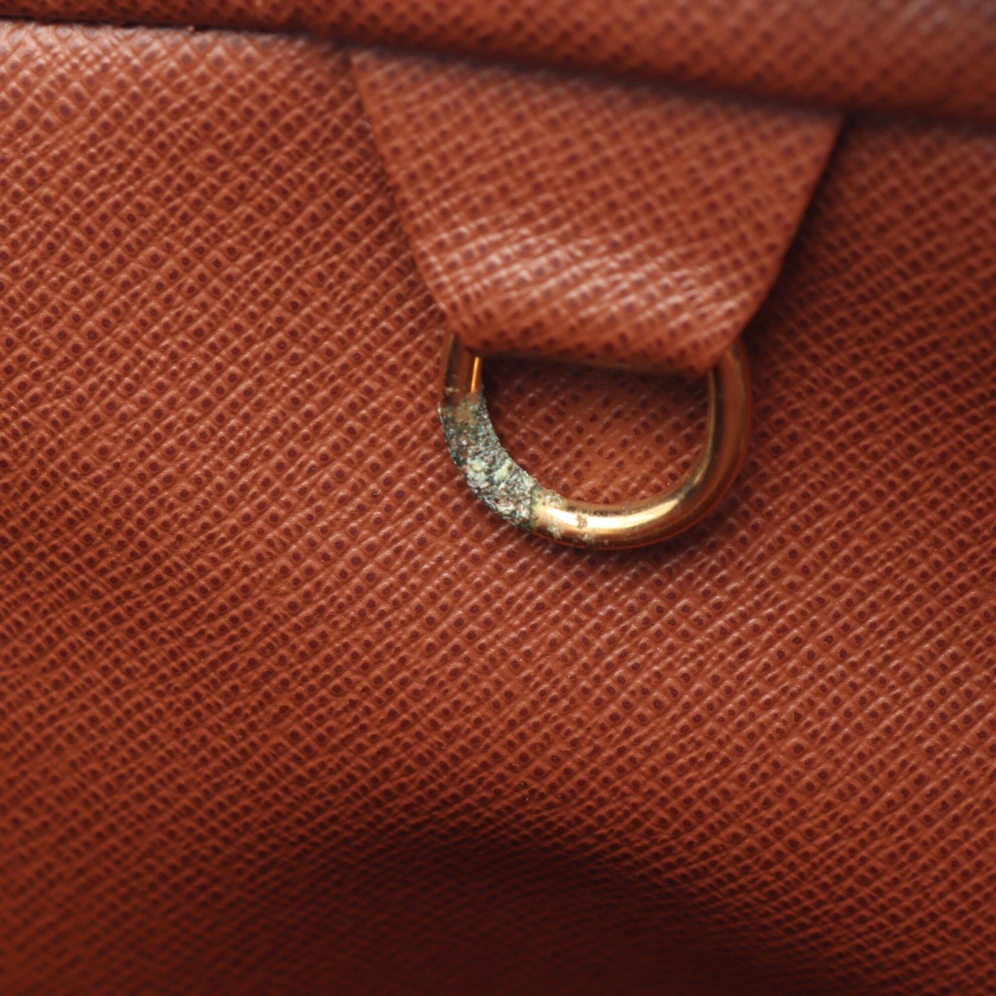 Louis Vuitton Brown Coated Canvas Leather Briefcase Handbag (Pre-Owned)