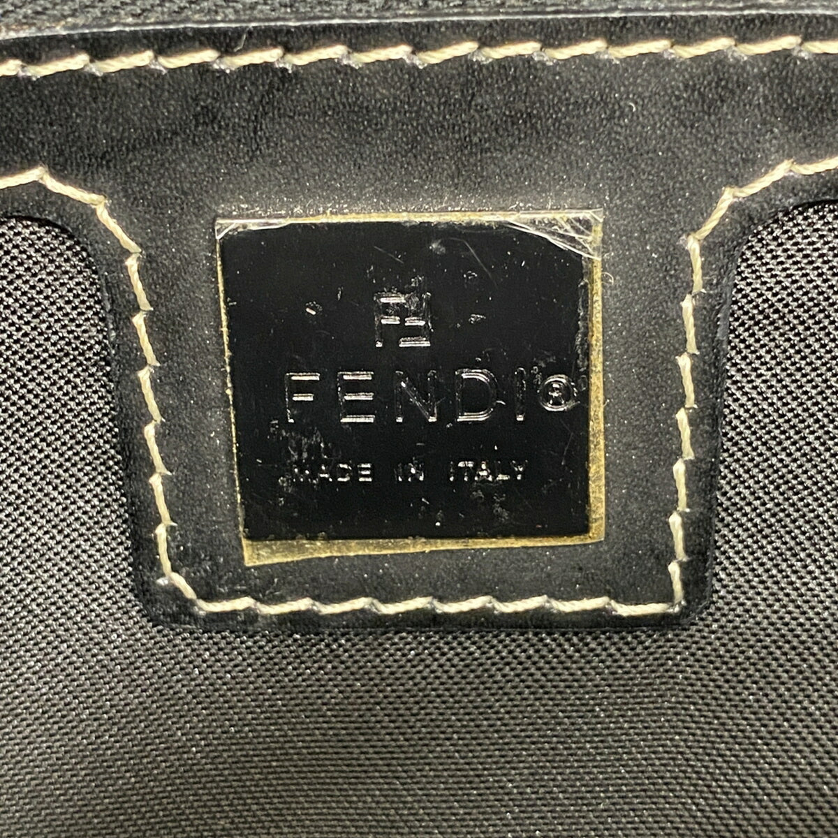 Fendi Black Nylon Canvas Handbag (Pre-Owned)