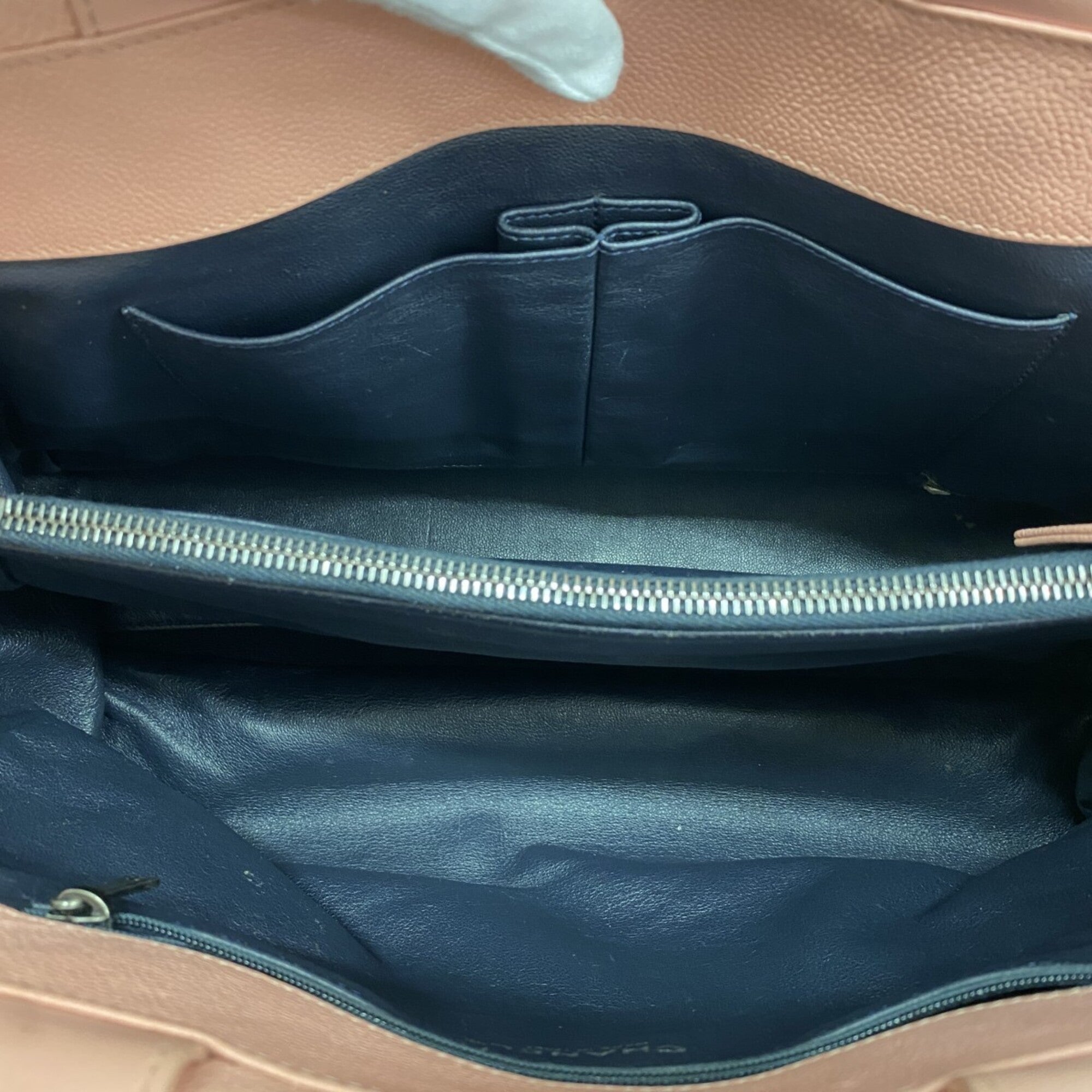 Chanel Pink Grained Calfskin Tote Bag (Pre-Owned)