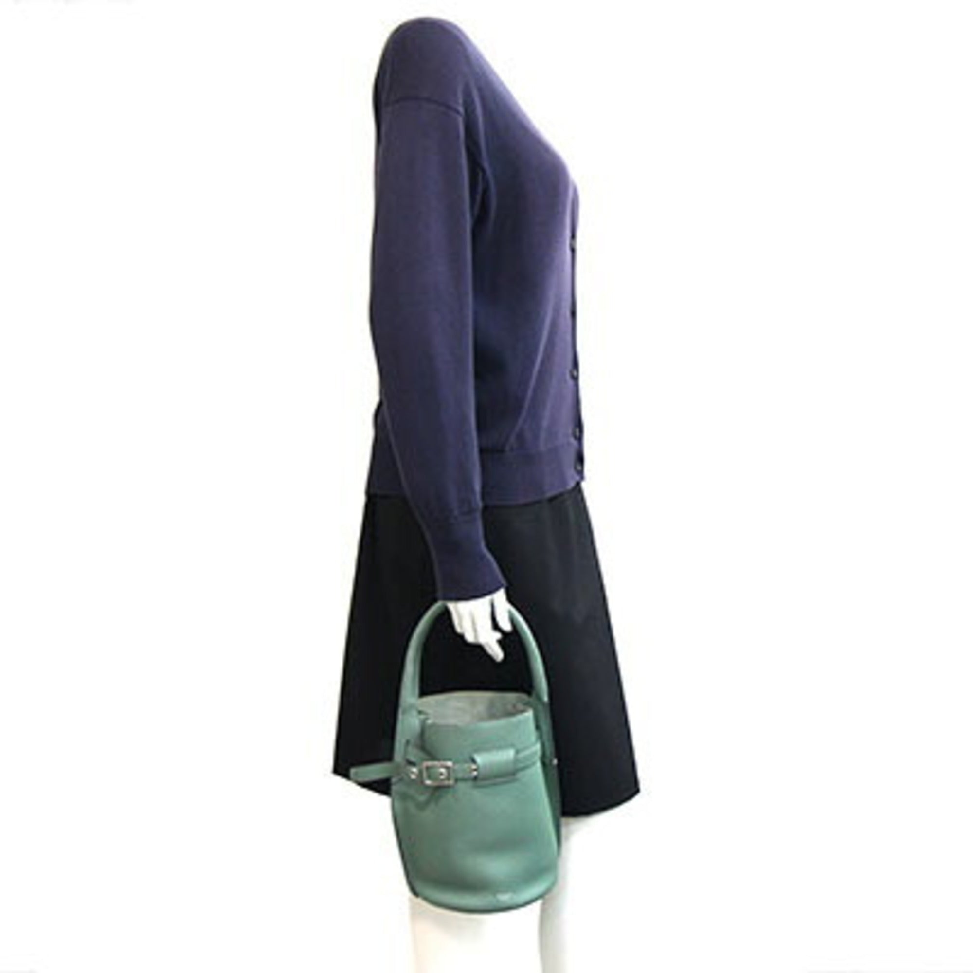 Celine Green Leather Handbag (Pre-Owned)