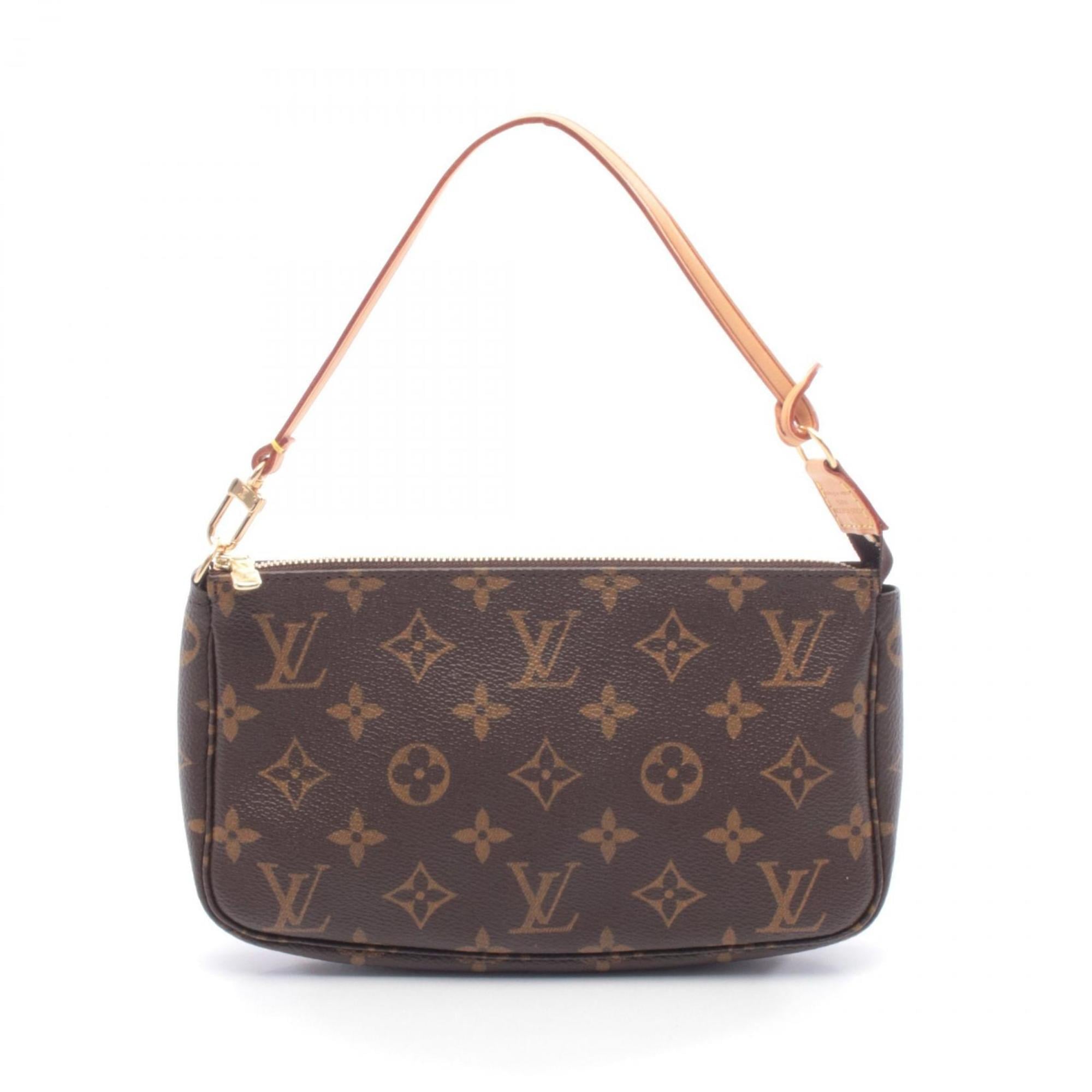 Louis Vuitton Brown Monogram Coated Canvas Leather Handbag (Pre-Owned)
