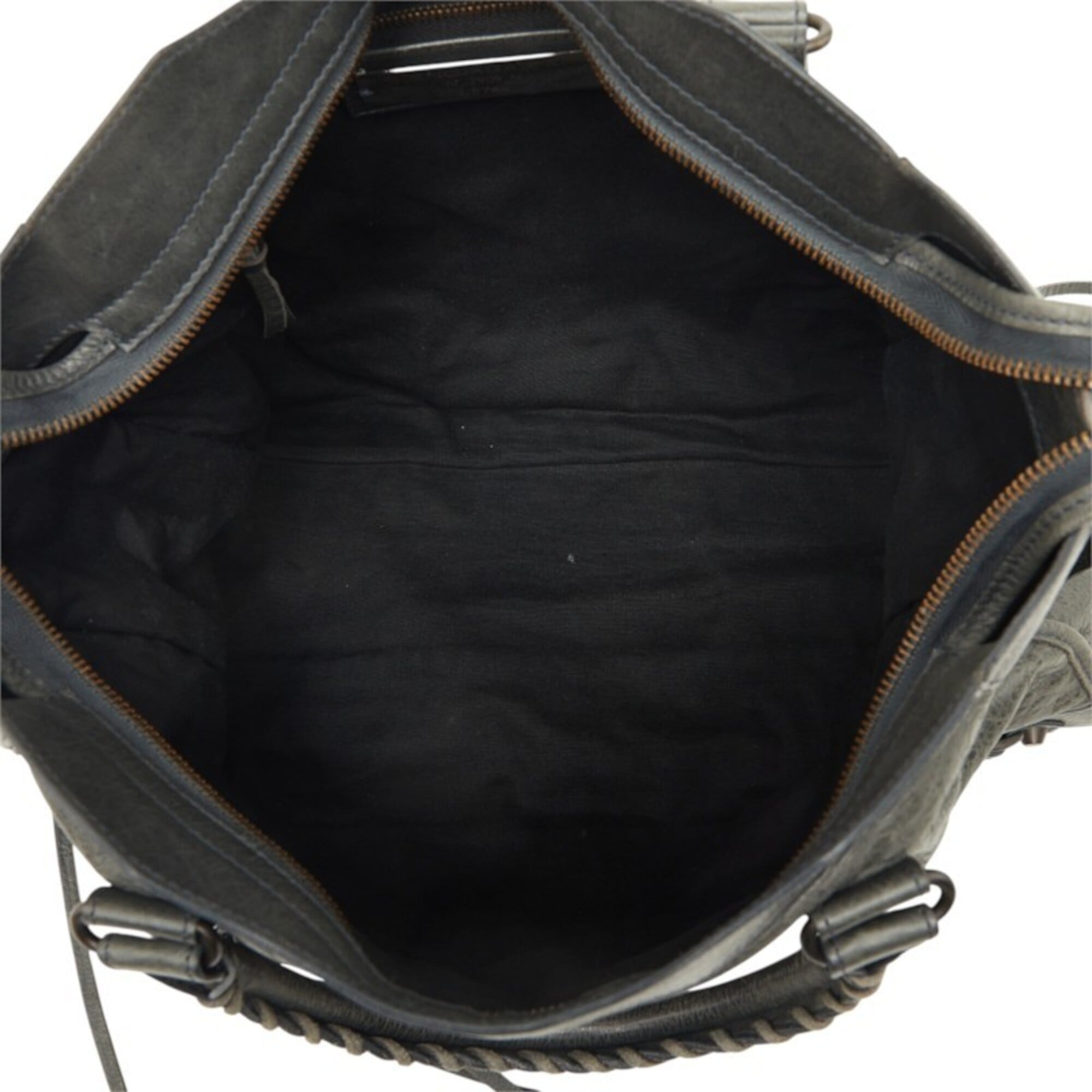Balenciaga Green Leather Handbag Shoulder Bag (Pre-Owned)