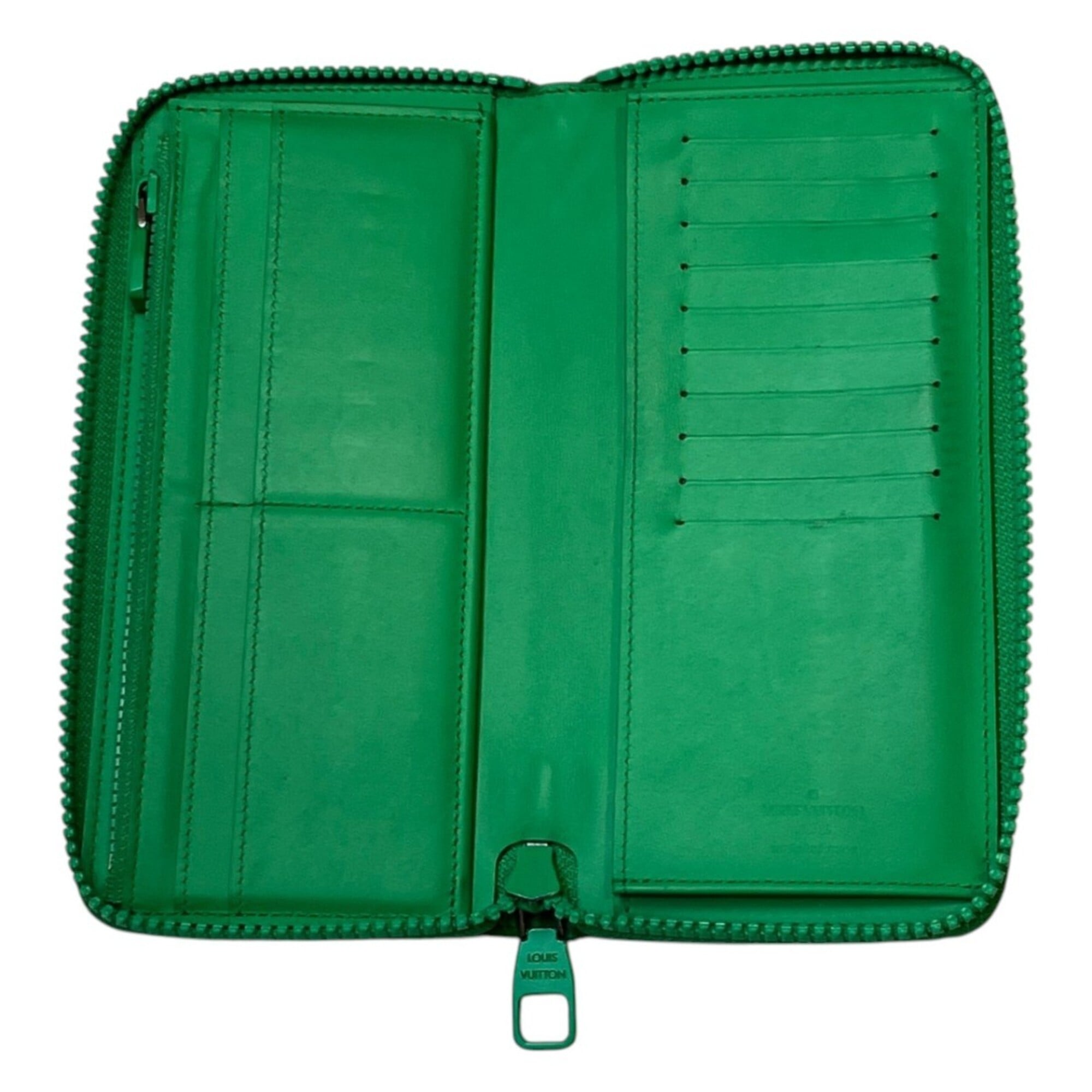 Louis Vuitton Green Cuir Ombre Leather Long Wallet (Bi-Fold) (Pre-Owned)