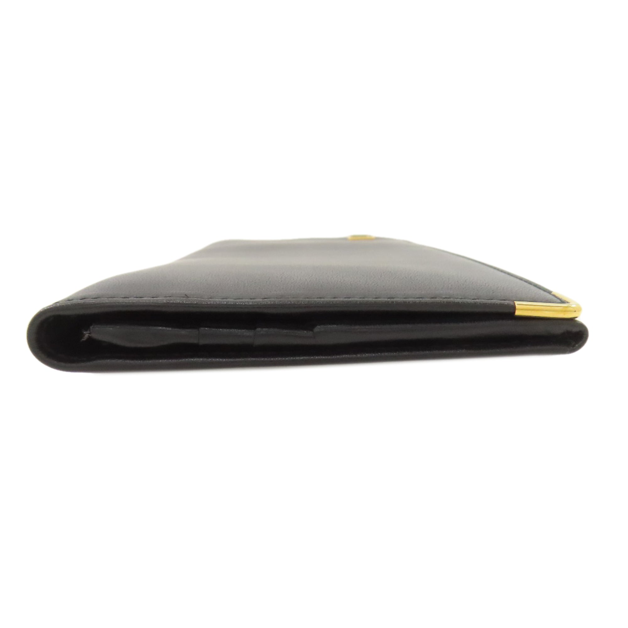 Dunhill Black Leather Long Wallet (Bi-Fold) (Pre-Owned)